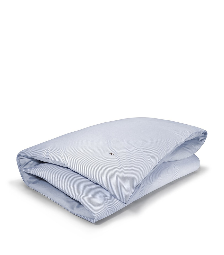 Oxford Blue Single Duvet Cover (140cm x 200cm) BLUE Image 2