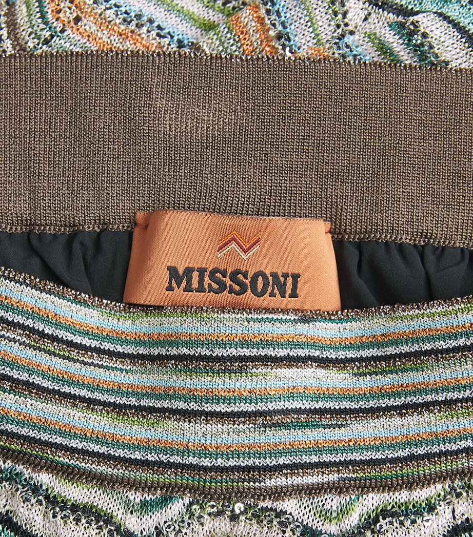 Missoni Womens Zigzag Straight Trousers Smspo Mltclr W Bk,bn Image 6
