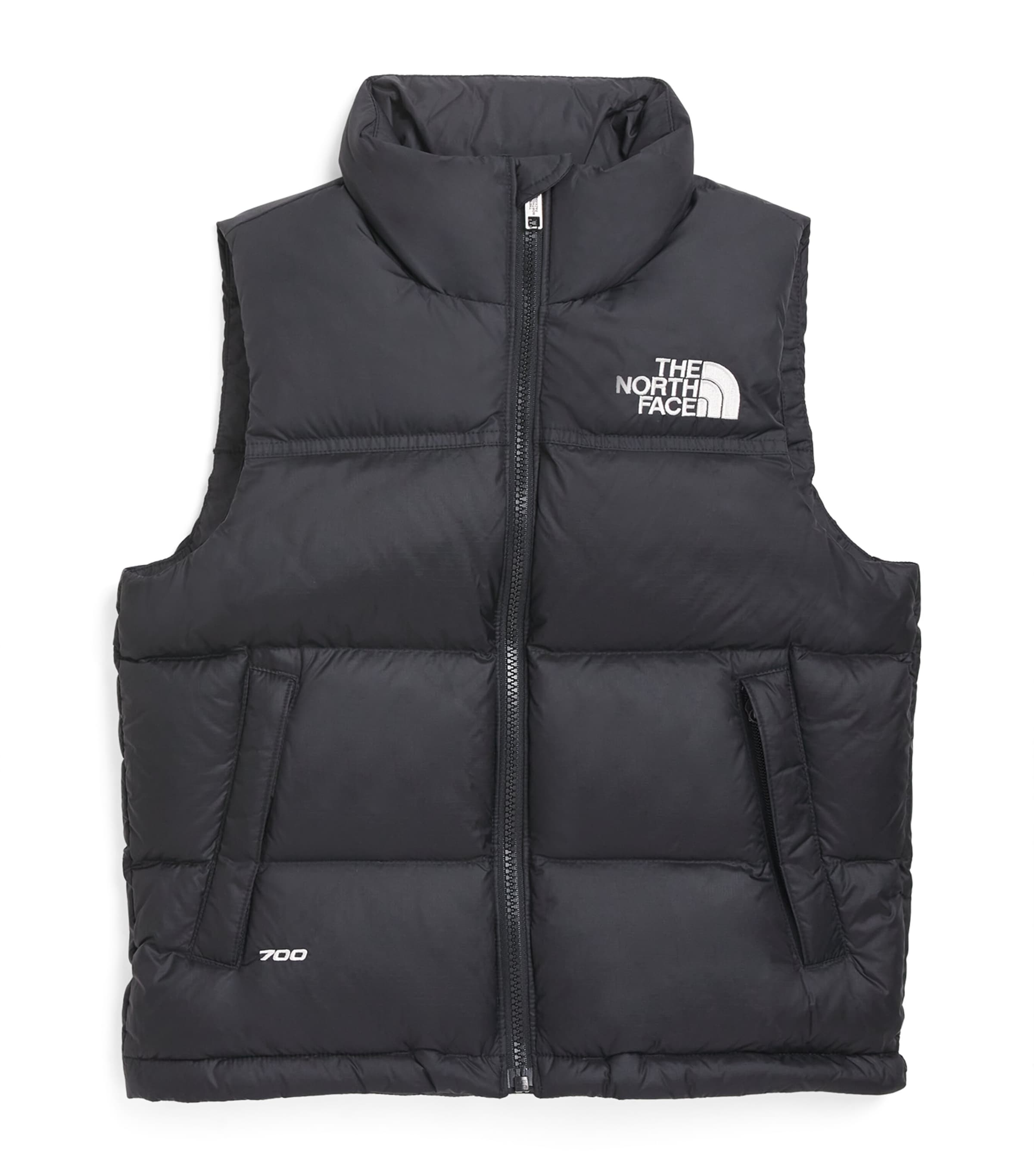 Down 1996 Retro Nuptse Gilet (6-18 Years) TNF BLACK/TNF BLACK Image 1