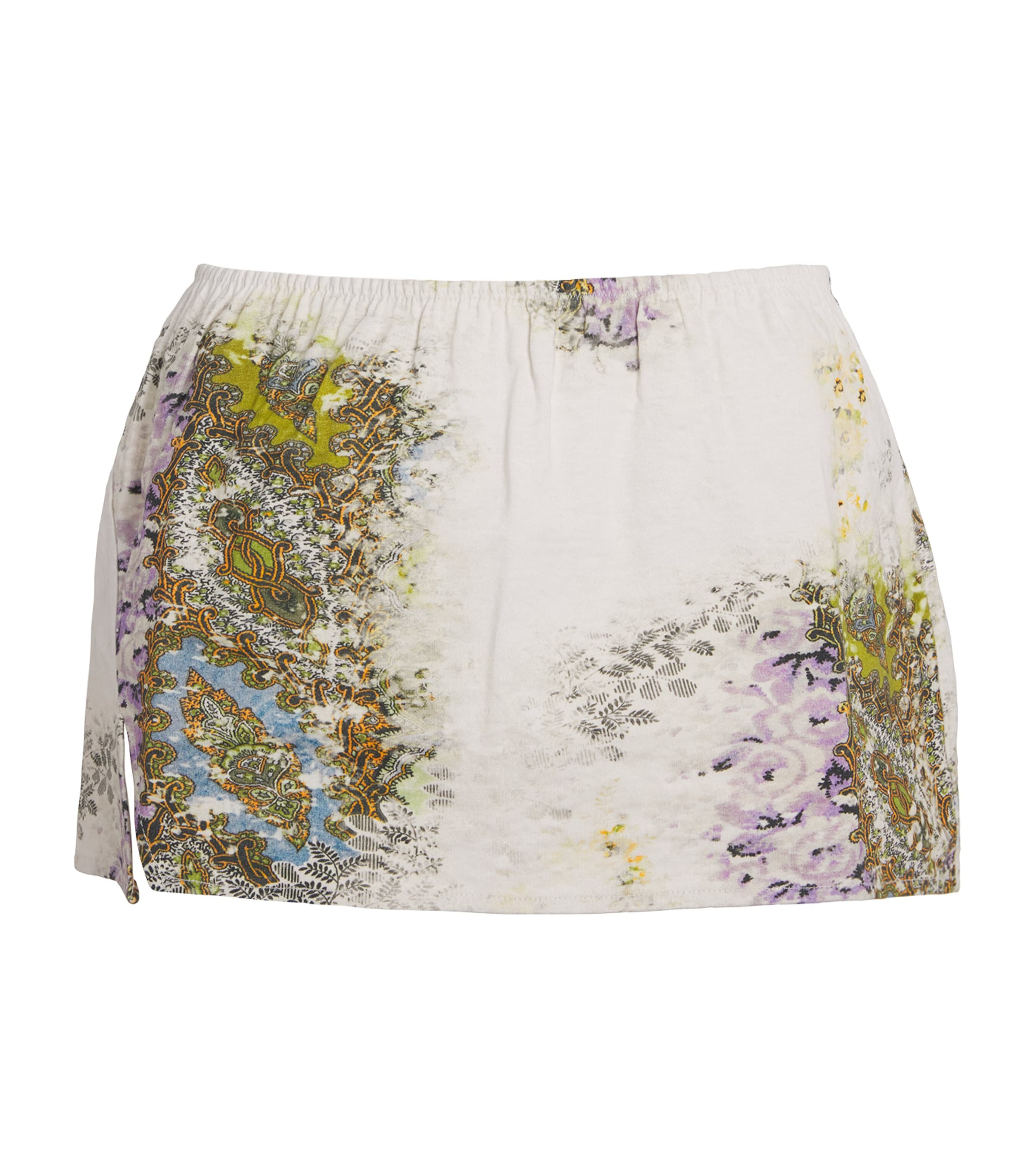 Cotton-Blend Absence Mini Skirt ABSENCE PRINT Image 1