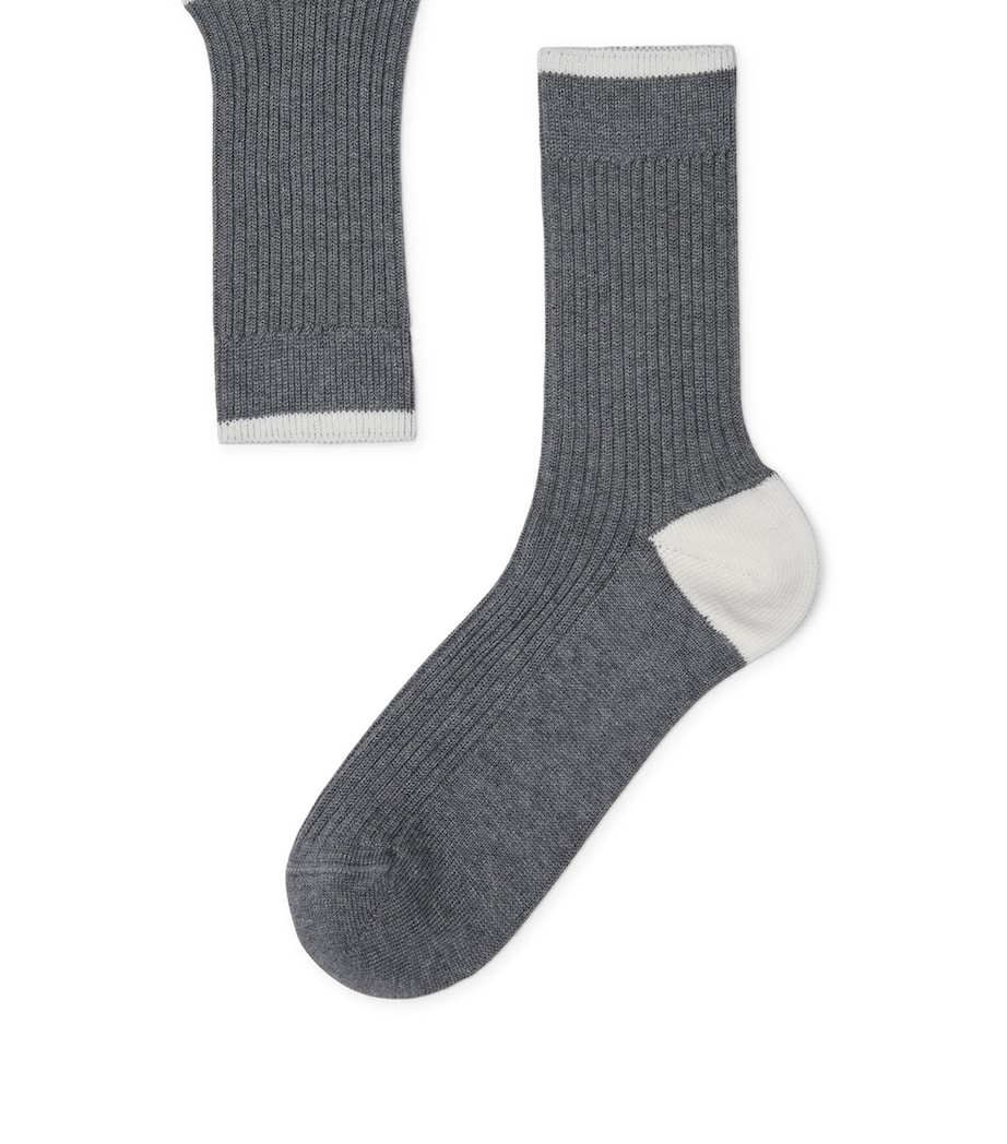 Cotton Ribbed Mid-Calf Socks CP157 Image 1