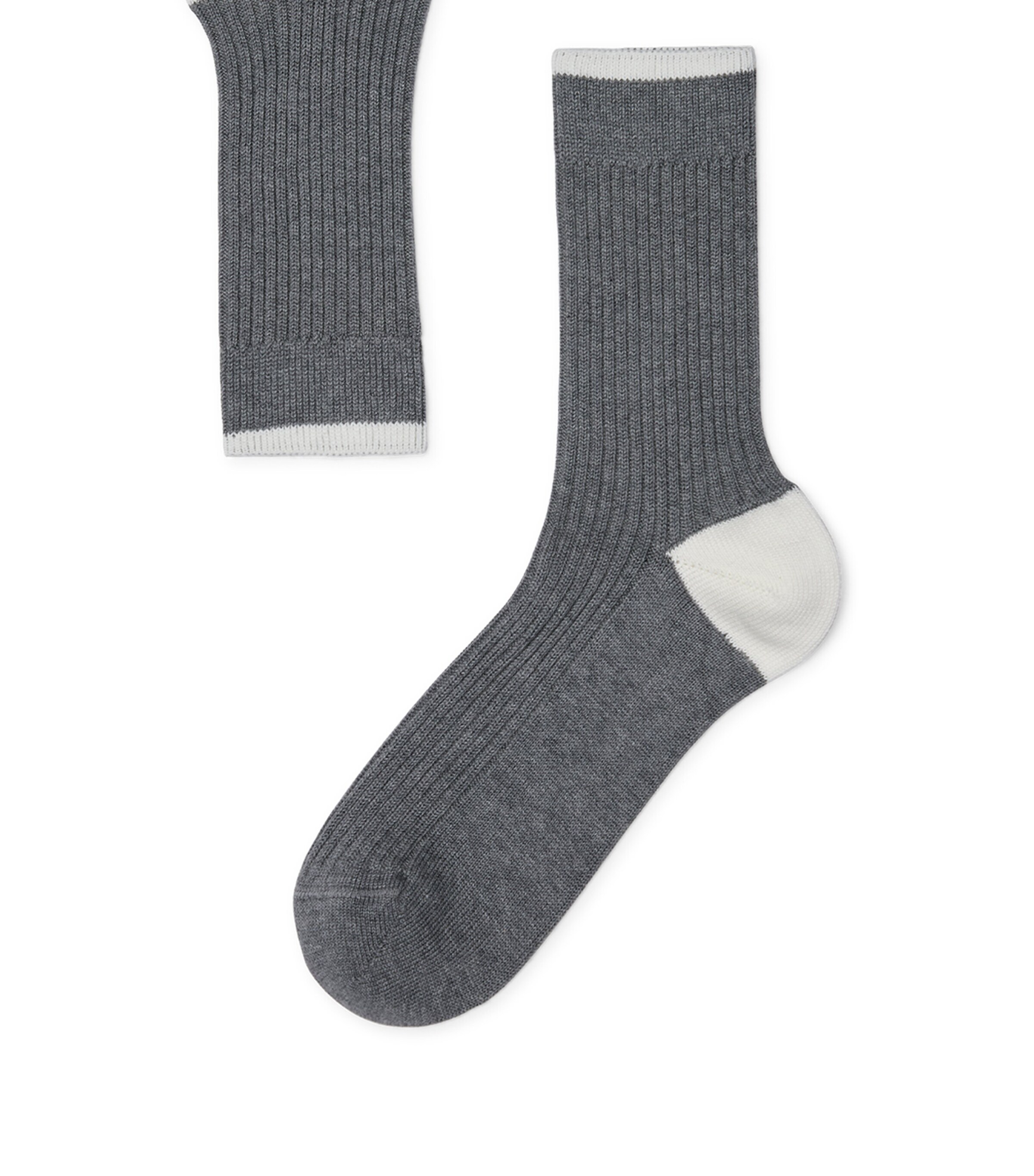 Brunello Cucinelli Cotton Ribbed Mid-Calf Socks | Men Clothing | Socks & Underwear | Socks | Designers | Brunello Cucinelli