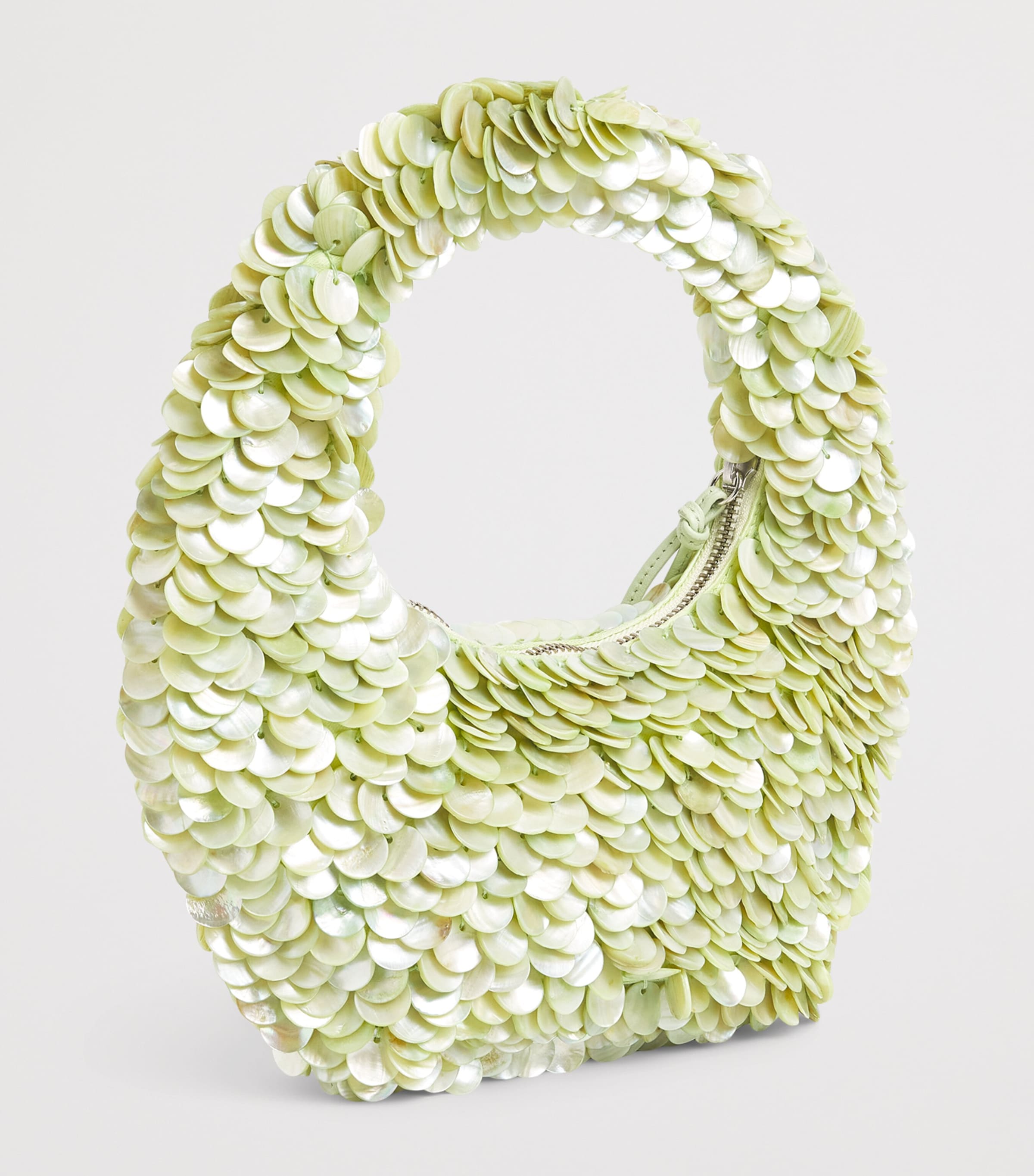 STAUD Green Embellished Reef Top-Handle Bag | Harrods US