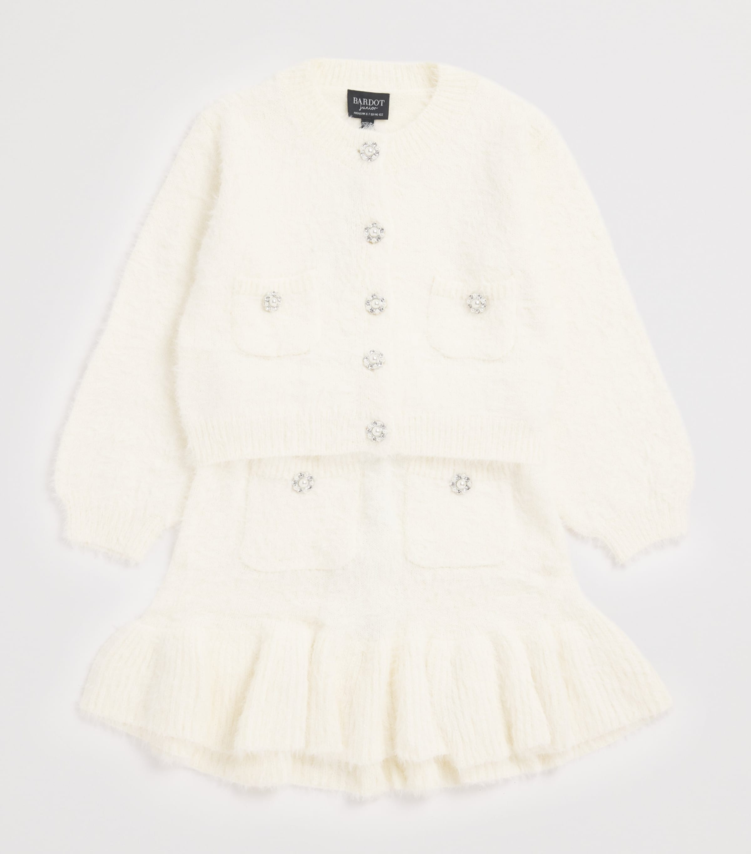 Bardot Junior Knitted Sophia Skirt (12-14 Years) Winter White Image 3