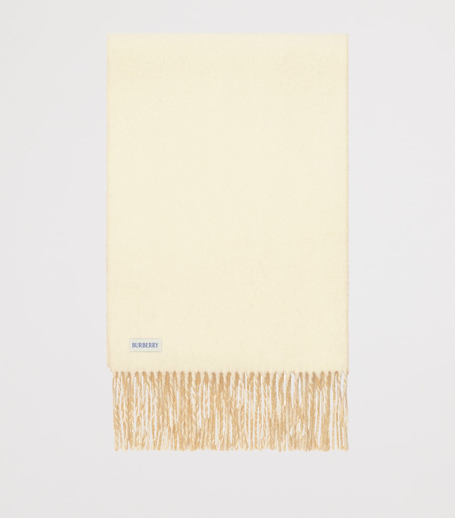 Burberry Cashmere Reversible Knight Scarf Sand/neutral Image 4