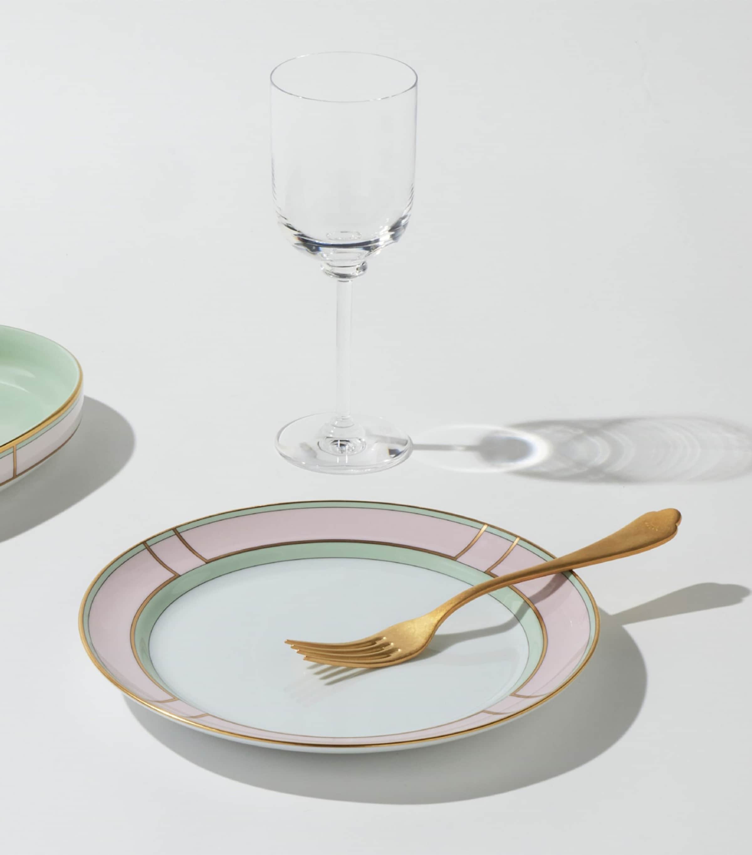 GINORI 1735 Porcelain Colonna Diva Rosa Side Plate (24cm) Image 2