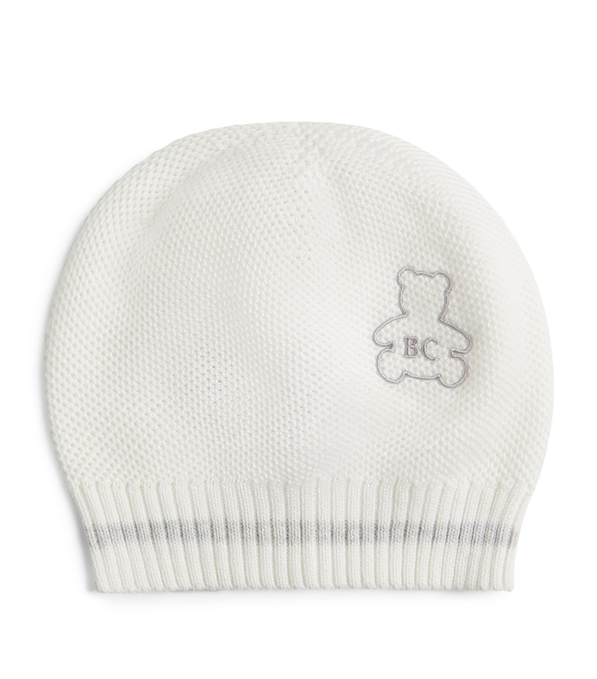 Brunello Cucinelli Cotton Embroidered Bernie Beanie In White