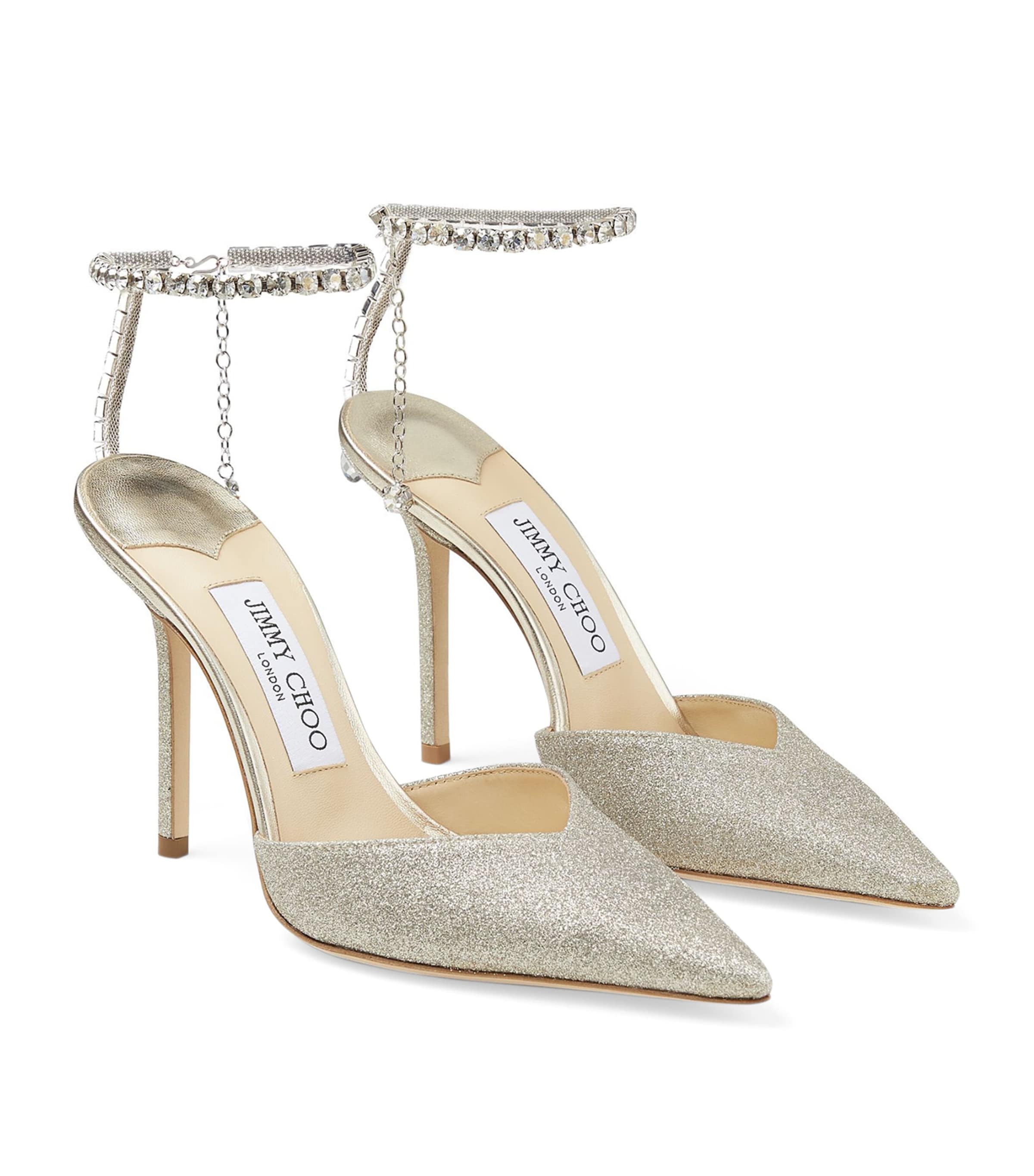 Saeda 100 Glitter Pumps PLATINUM ICE/CRYSTAL Image 3