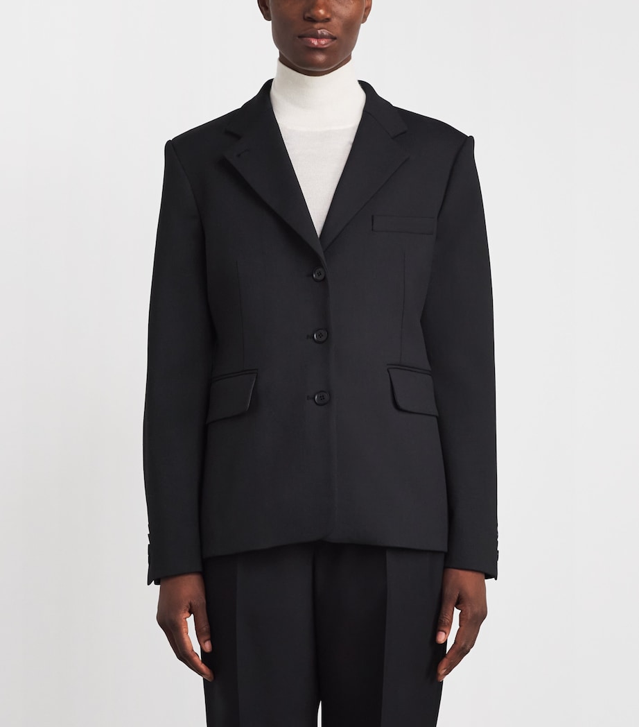 Almada Label Womens Cillian Tailored Blazer Black Image 4