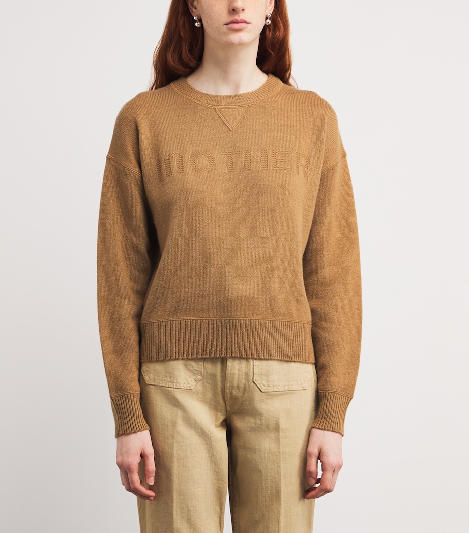 Cashmere Logo Sweater CAMEL CML Image 3