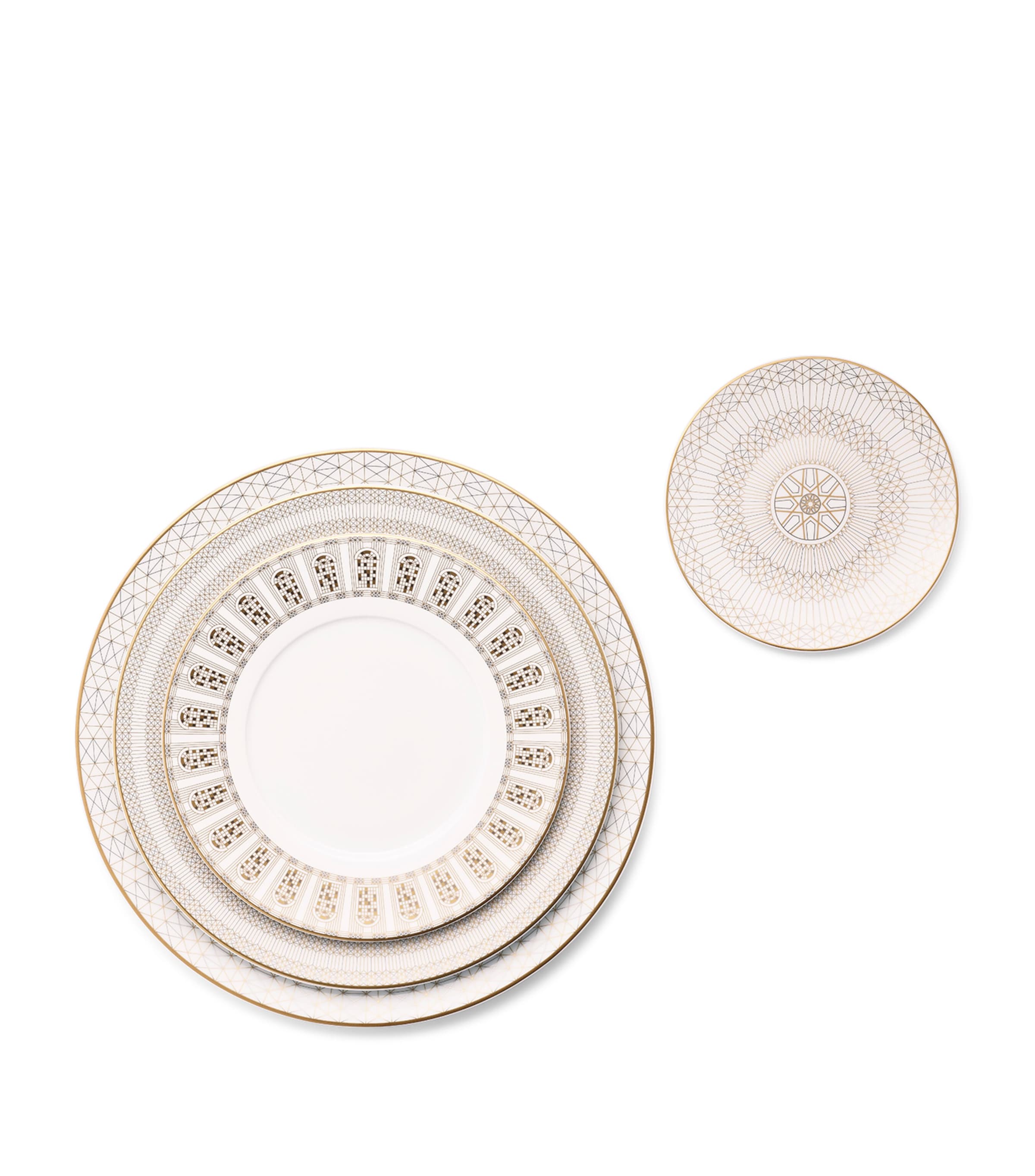 Arcadia Gold Bread Plate (16cm) CLEAR Image 2