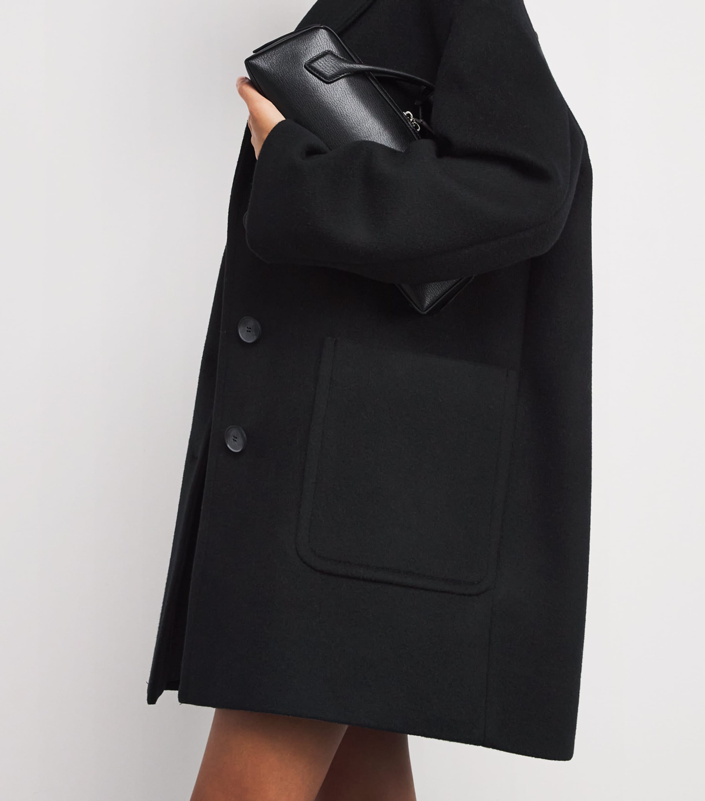 Wool Coat BLACK Image 6