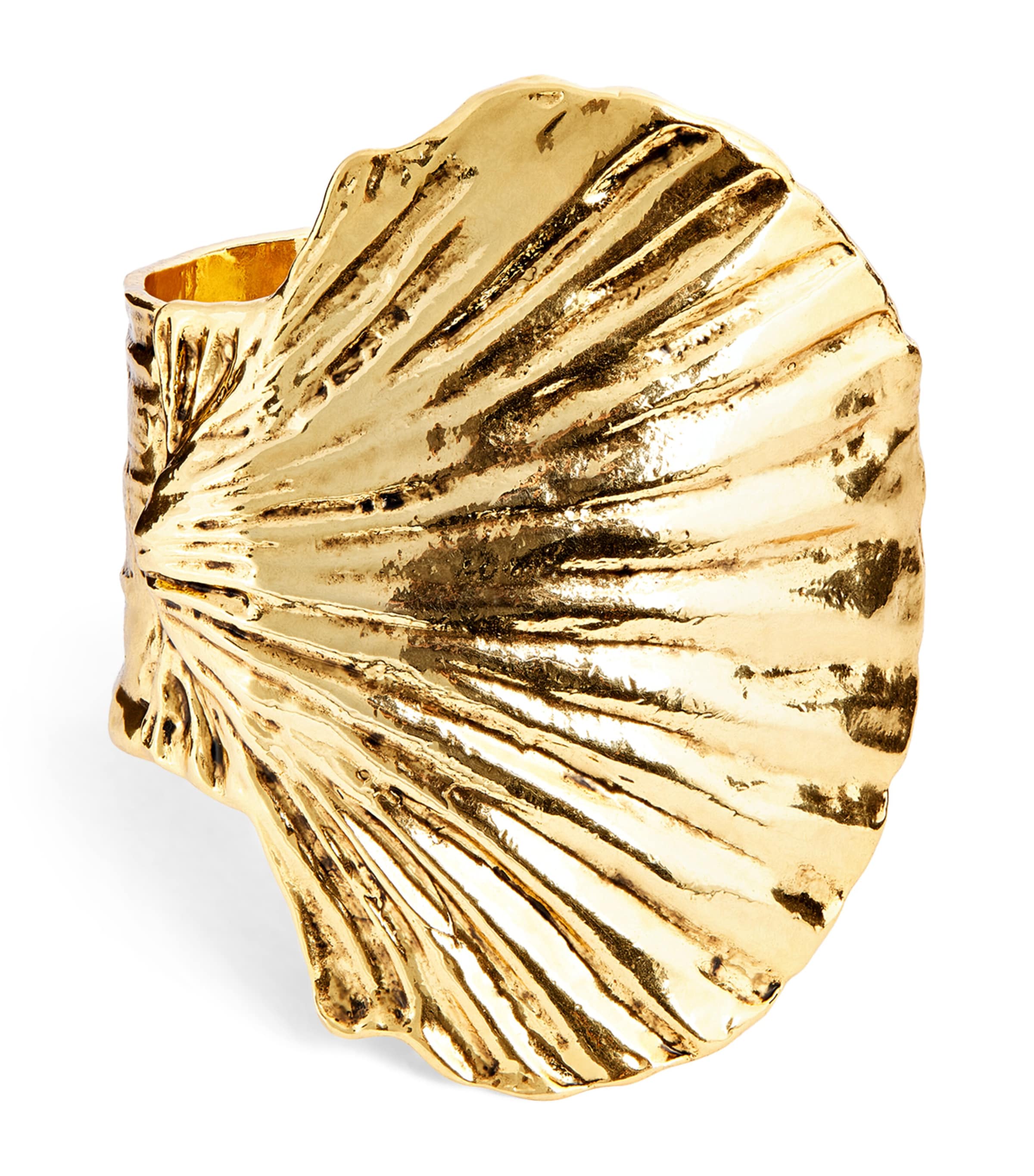 Rixo Gold-Tone Salene Shell Bracelet Gold Image 1