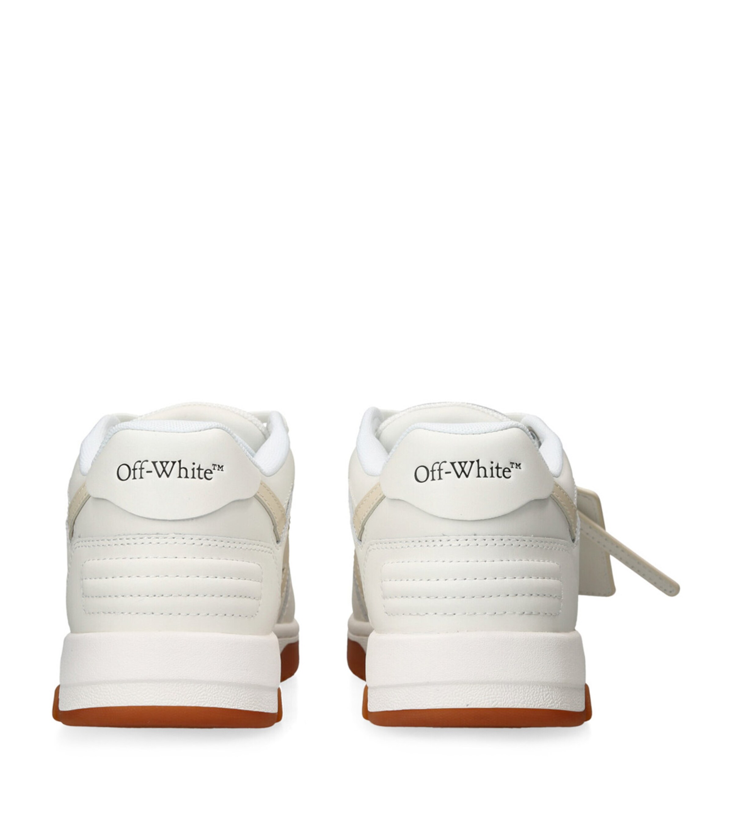 Off-White White Leather OOO Sneakers | Harrods US