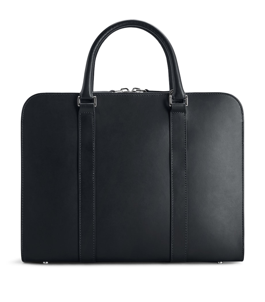 Leather Palissy Briefcase BLACK/GREY Image 3