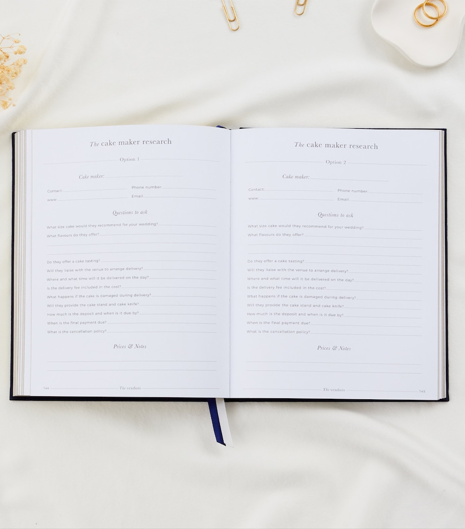 My Wedding Planner Journal NAVY, GOLD Image 13