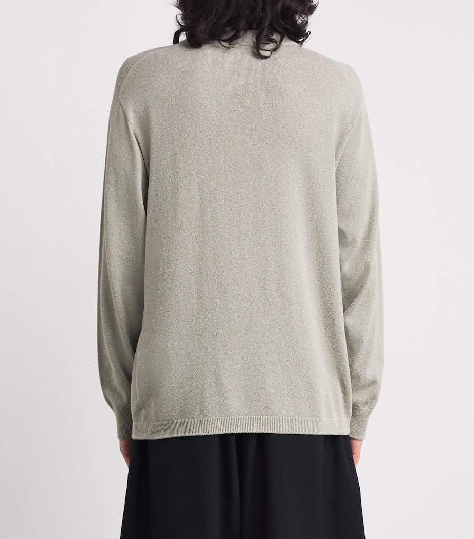 IM MEN Mens Comfort Knit Sweater Gray Image 5