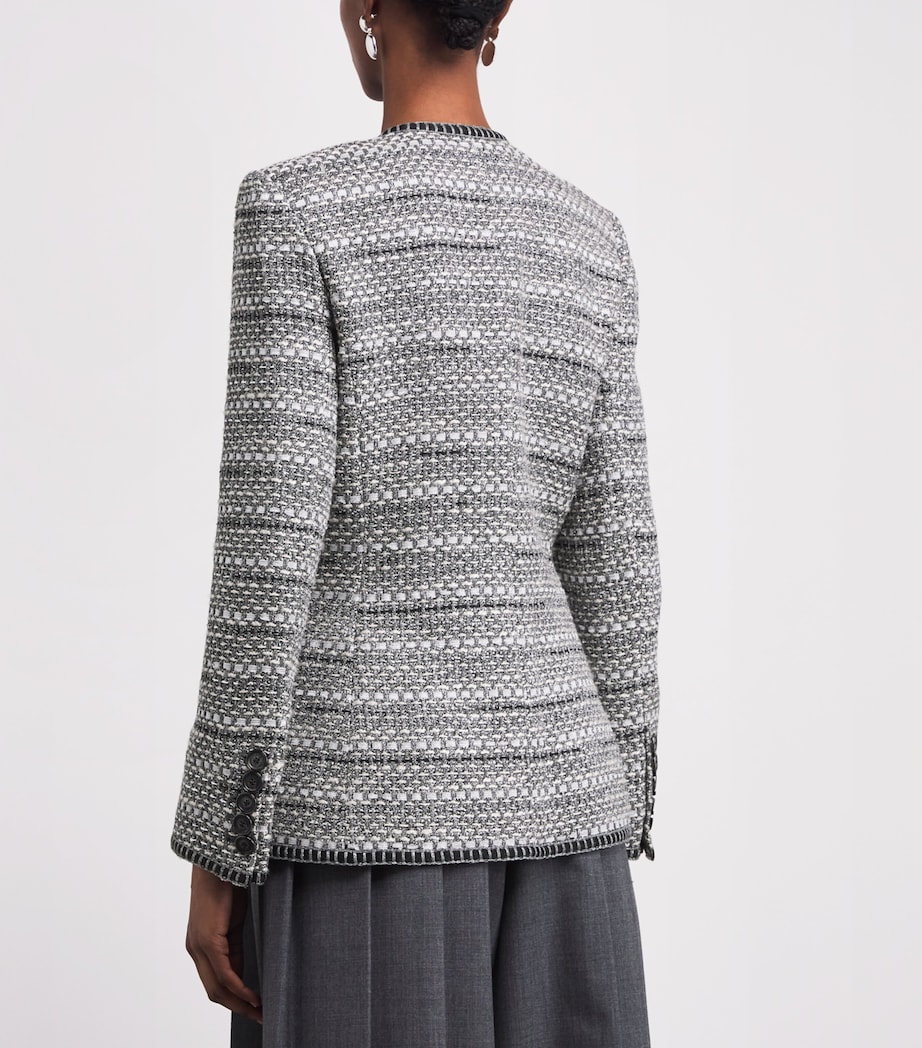 Tweed Alessia Blazer E0359 SILVER Image 4