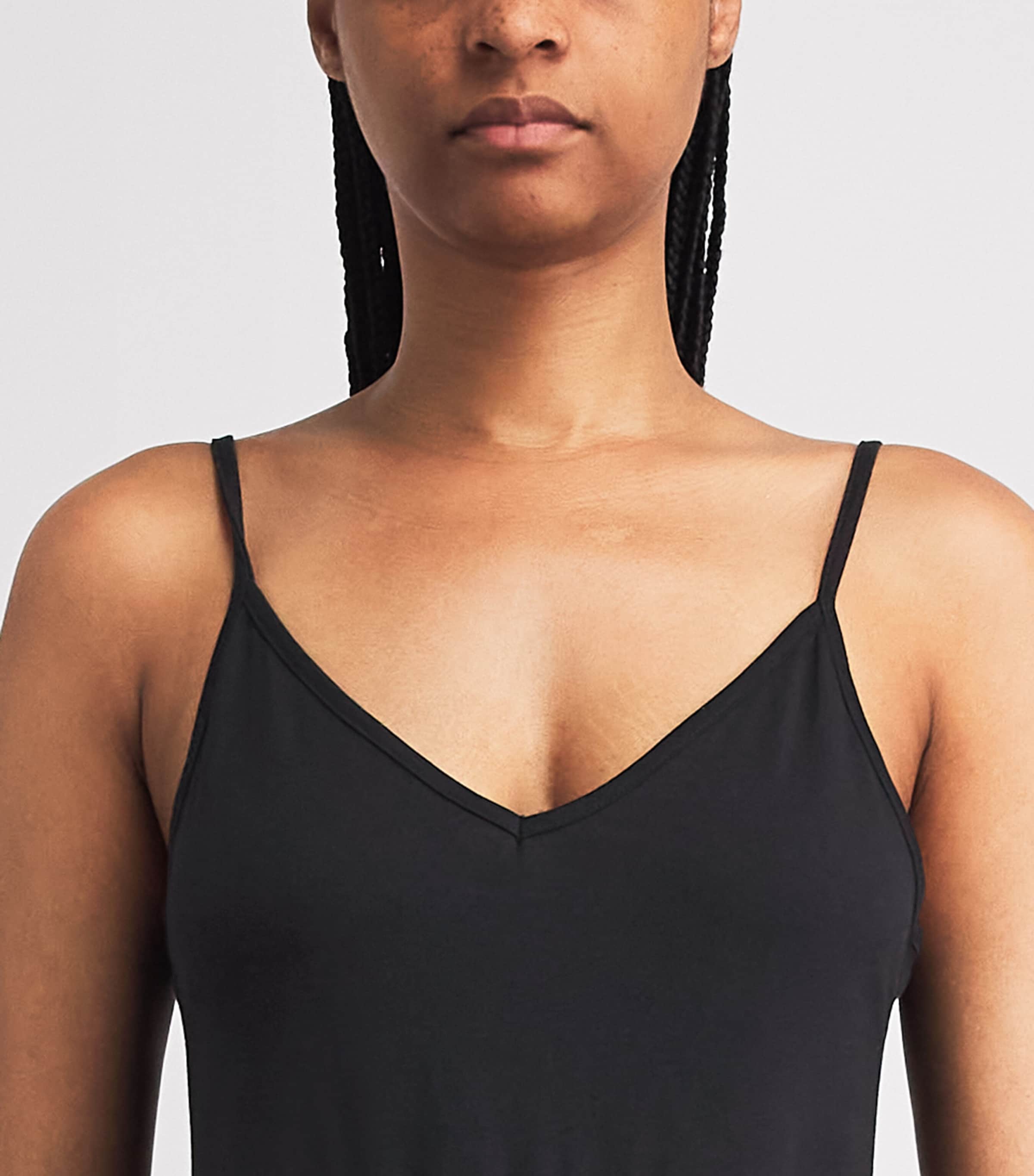 ME+EM Womens Broderie Anglaise 2-in-1 Maxi Dress Black Image 5