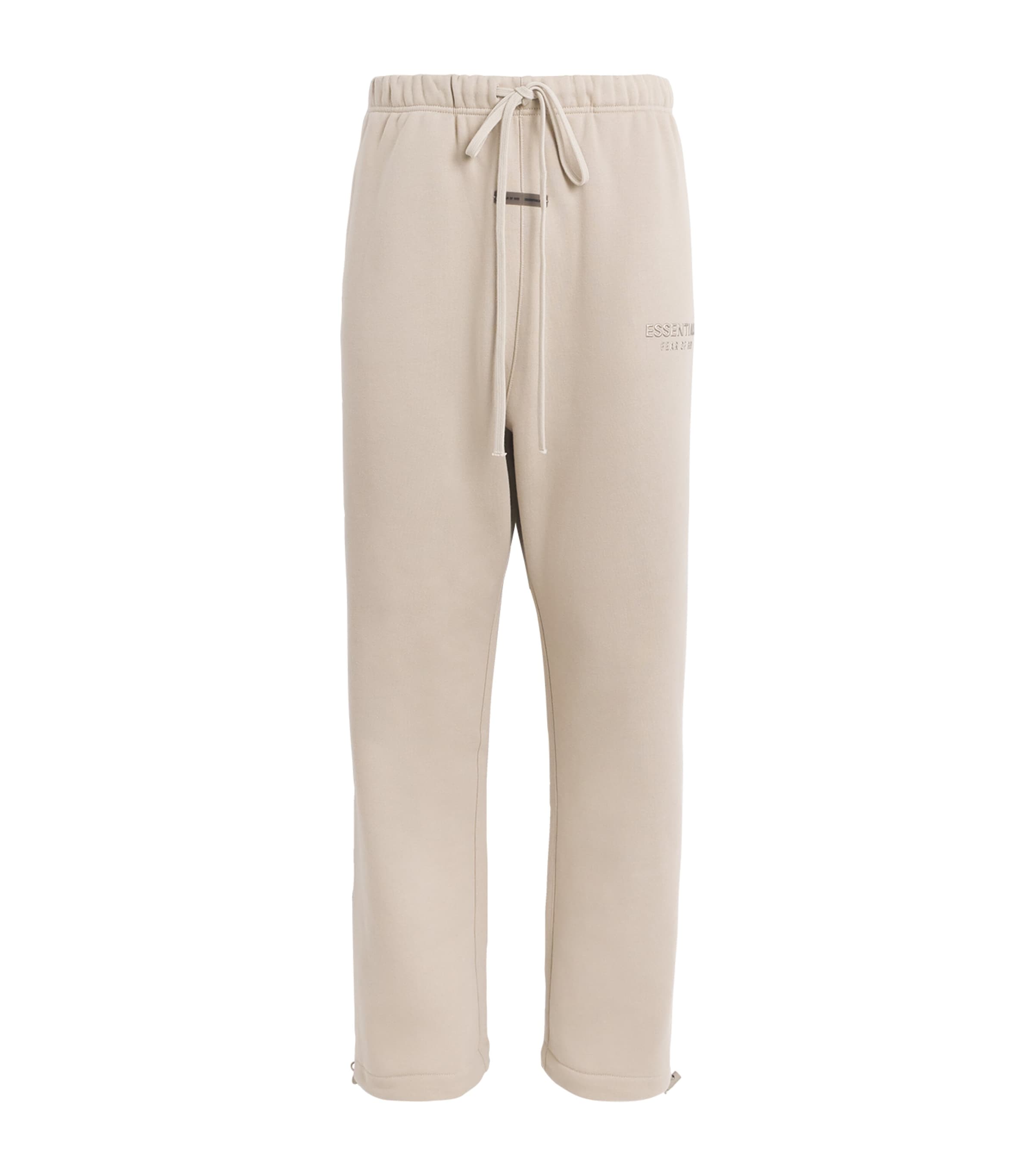 Essentials Cotton-blend Open Cuff Sweatpants In Neutral