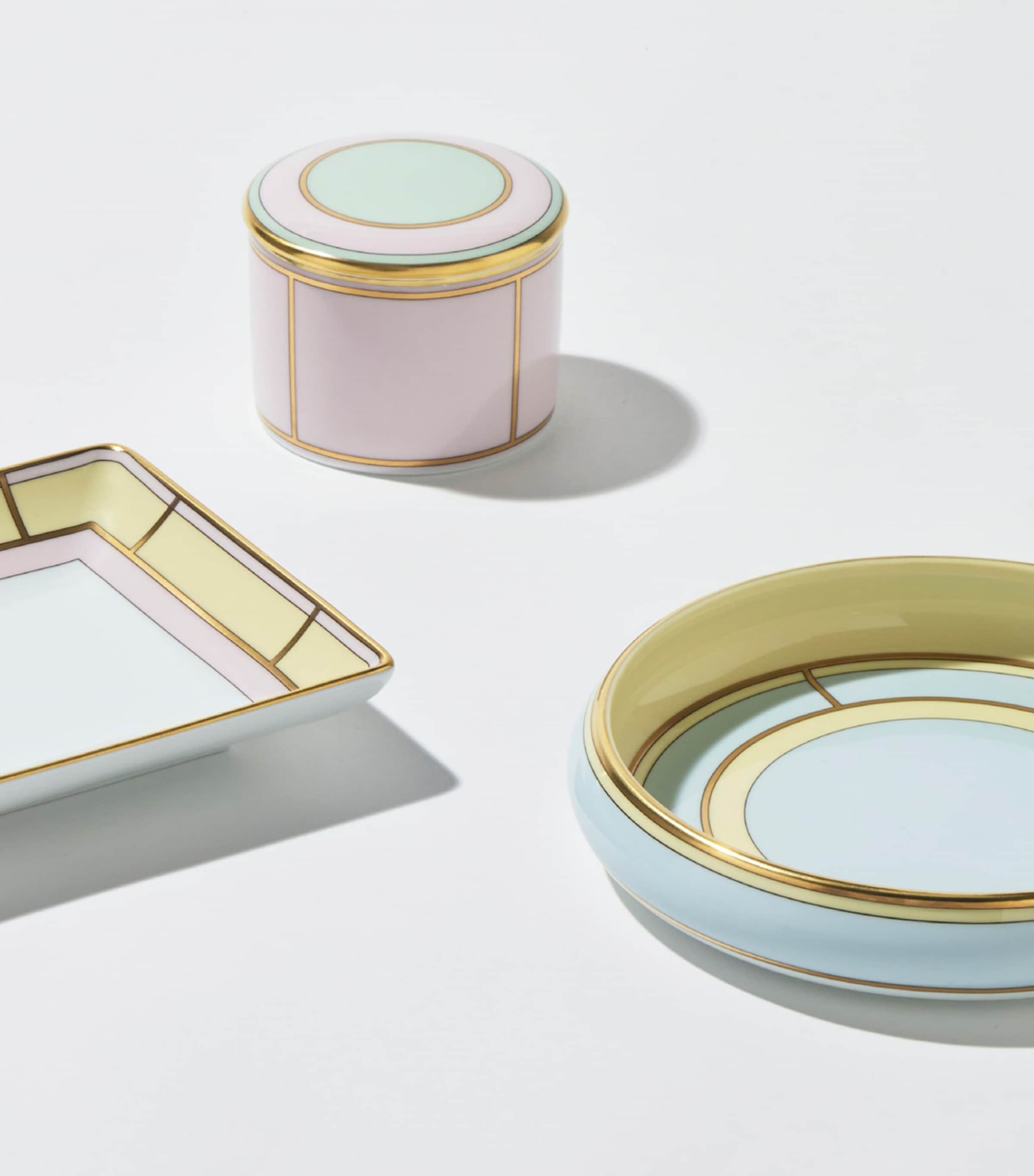 Porcelain Colonna Diva Celeste Round Tray (17cm) G00134903 Image 2