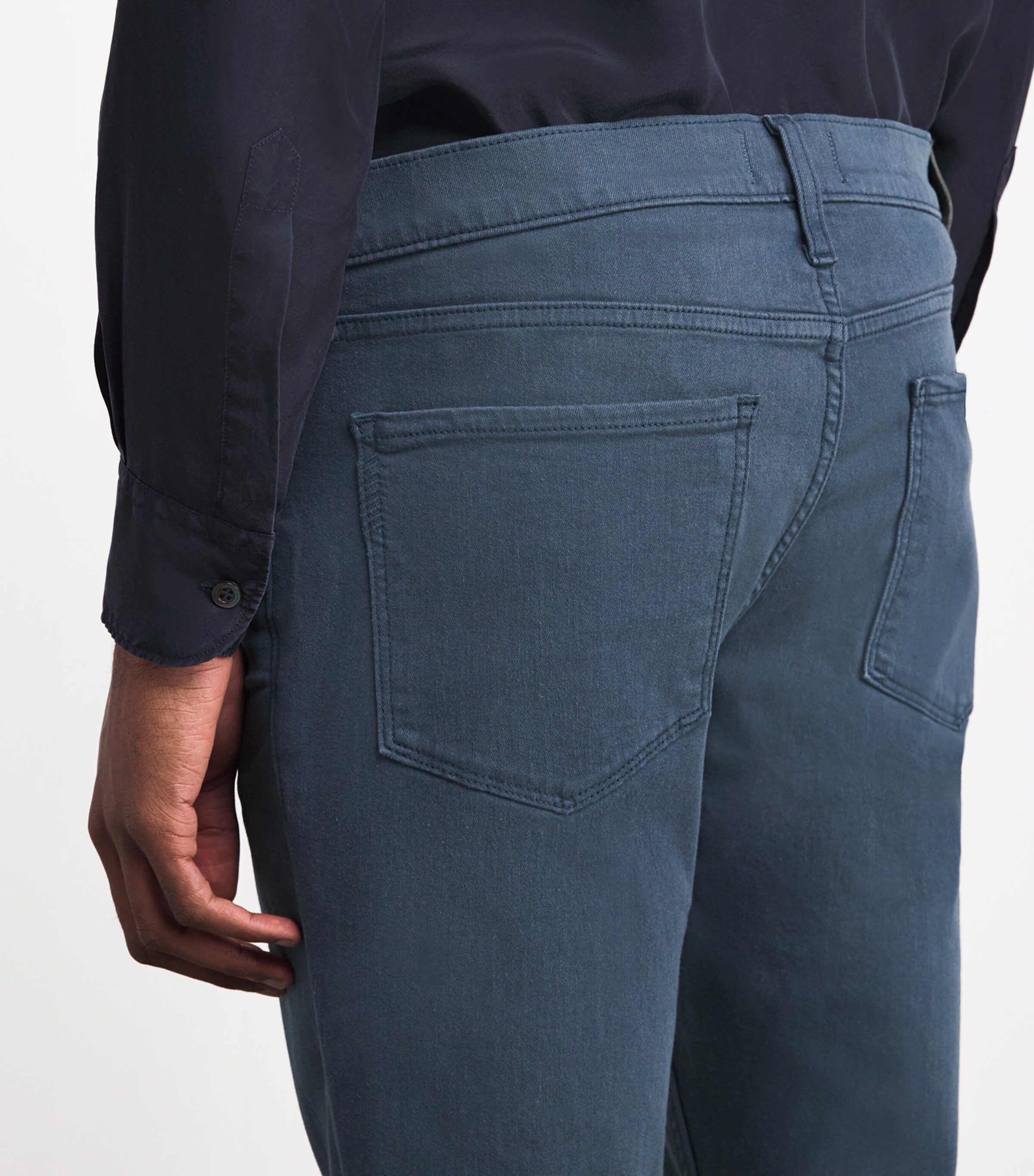 PAIGE Mens Lennox Slim Jeans Harbor Image 6