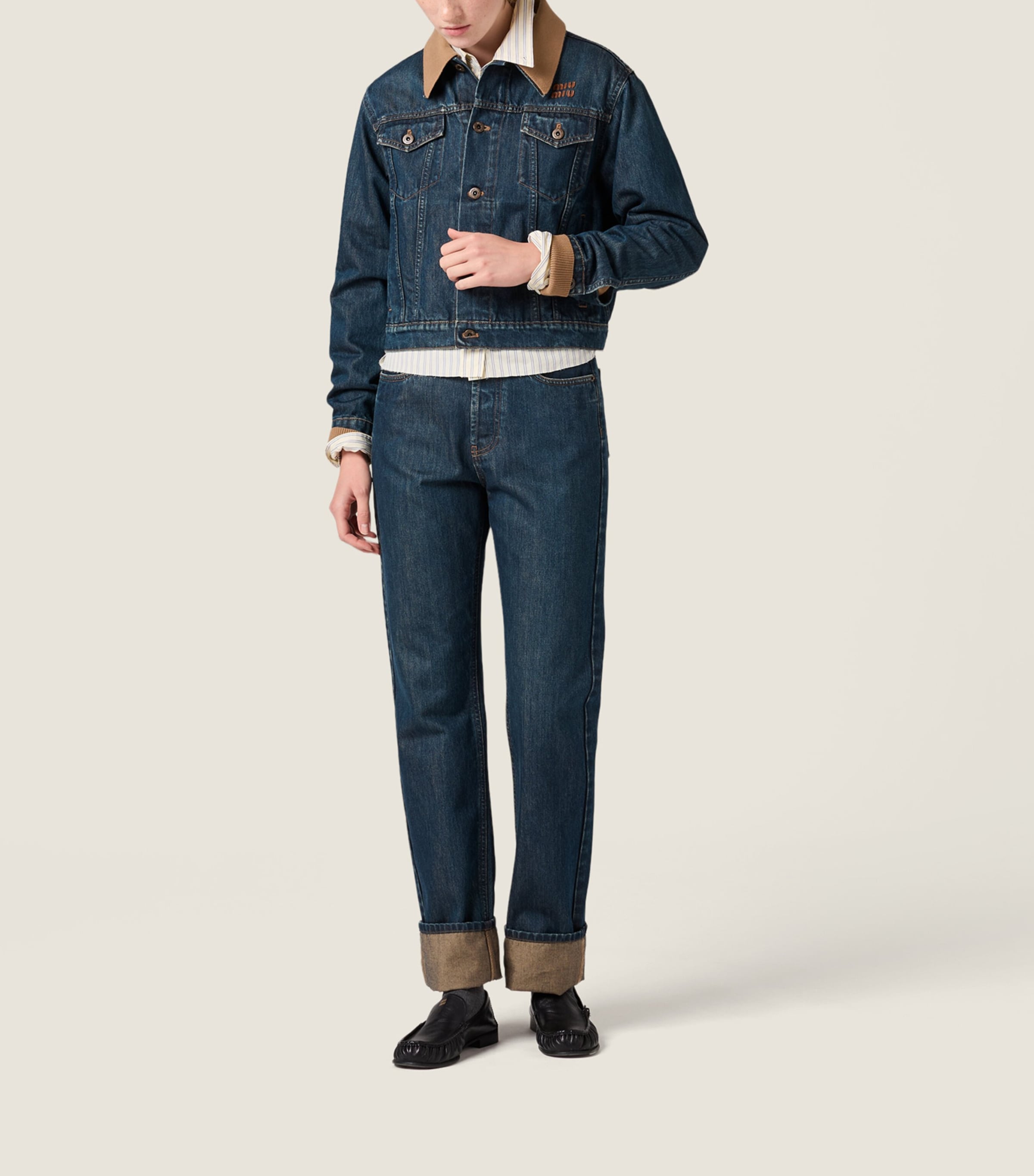 Miu Miu Womens Straight Jeans Image 2