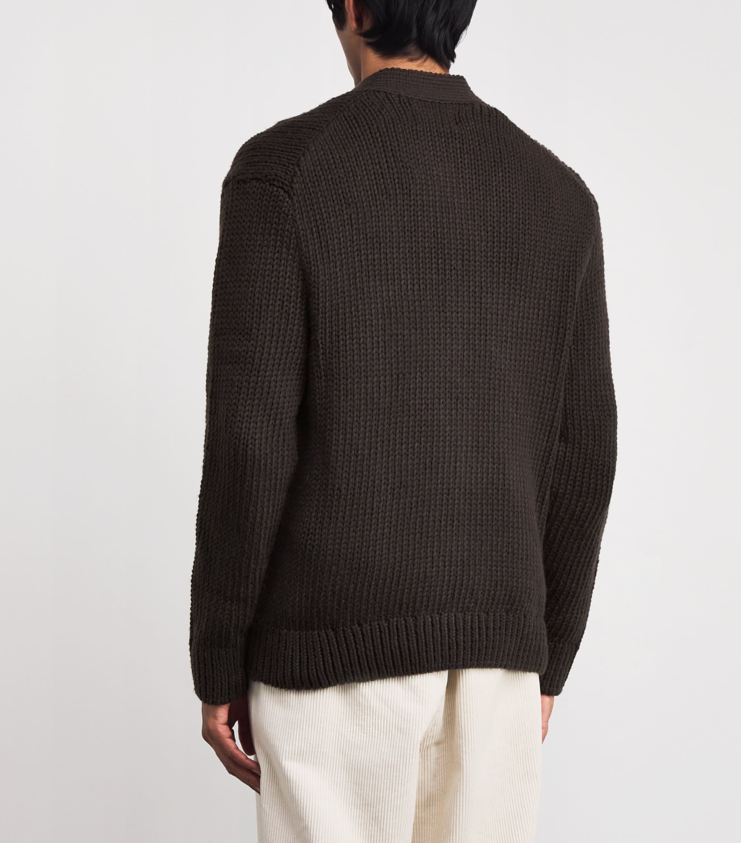 Flower Appliqué Mika Cardigan DUSKY PORT Image 4