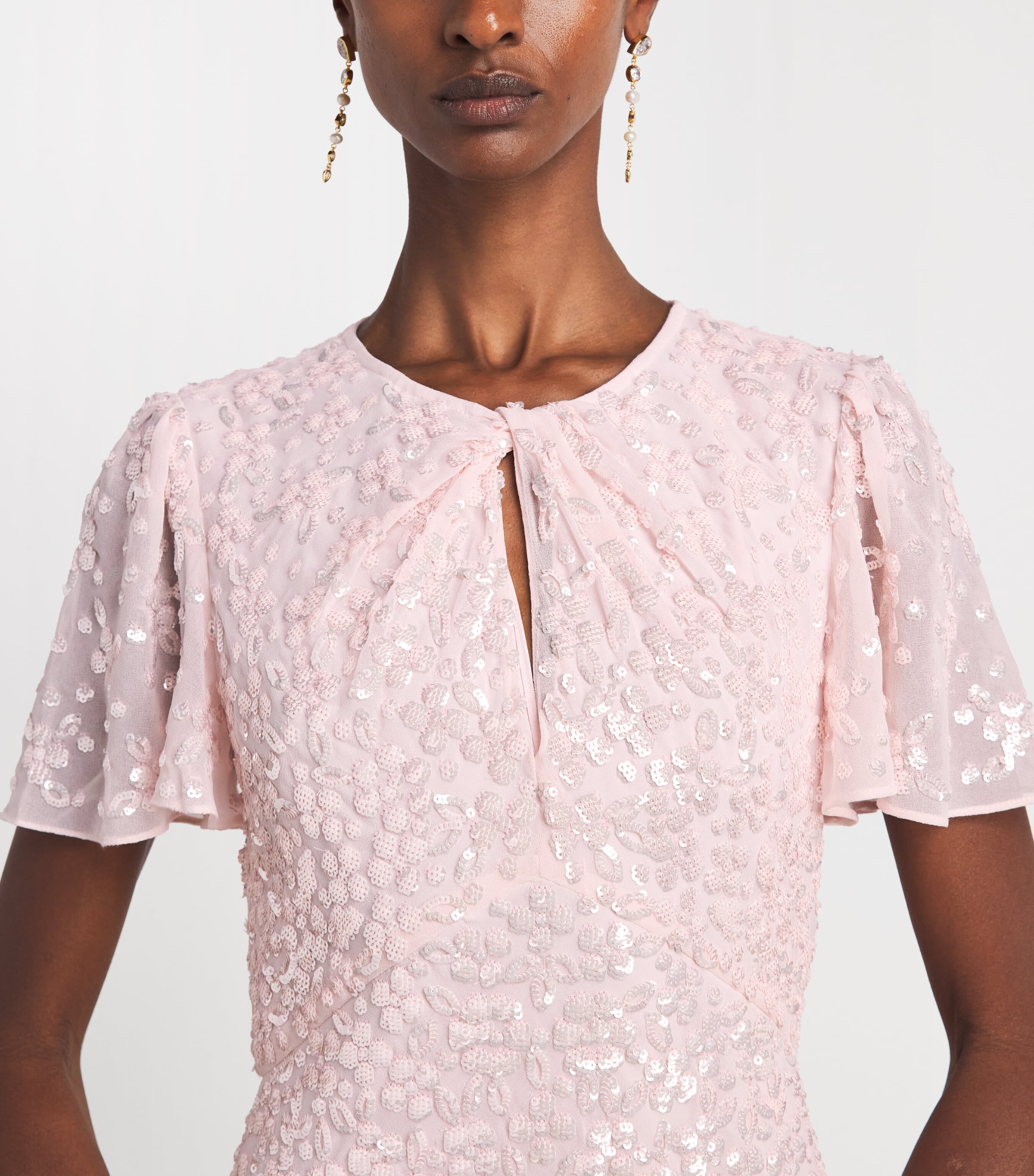 Needle & Thread Womens Georgette Freya Gown Dusk Pink Image 3