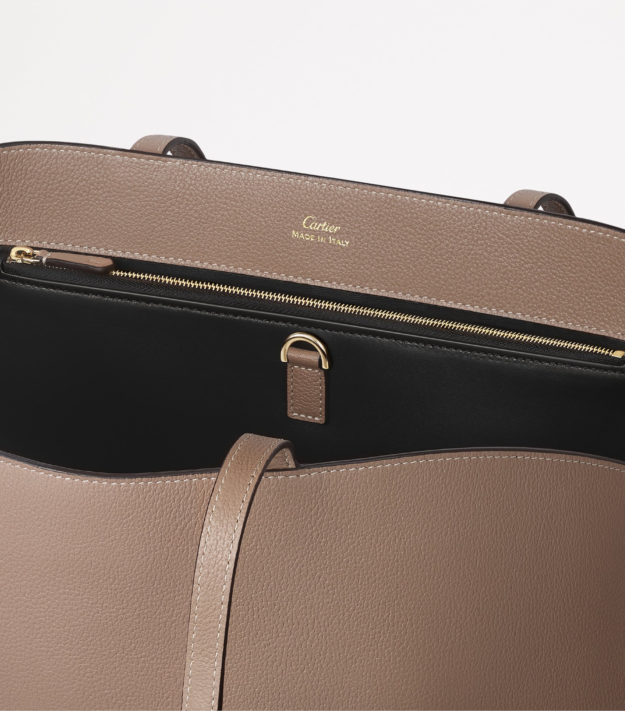 Leather C de Cartier Tote Bag BEIGE Image 8