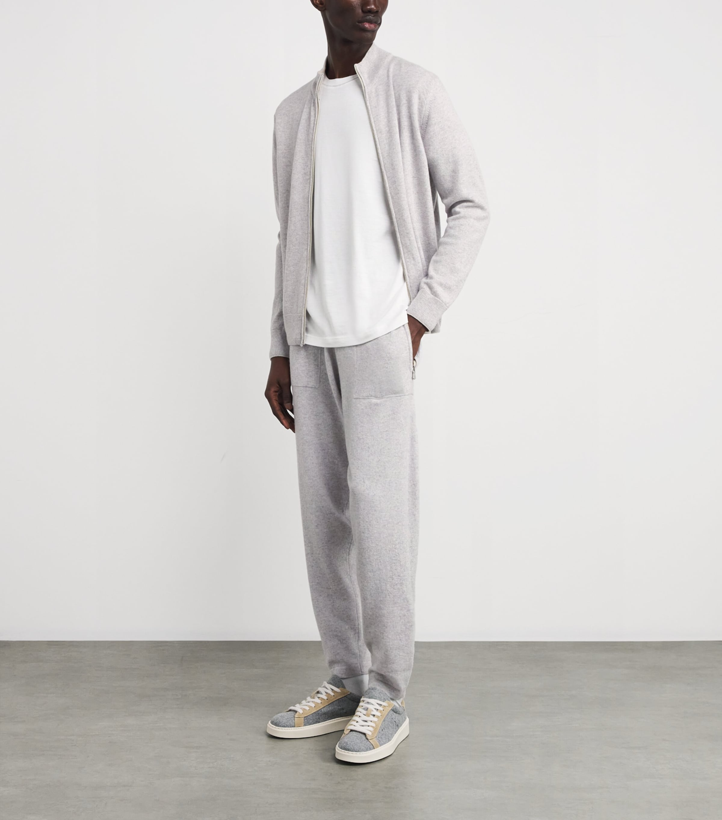 Cashmere Cuffed Sweatpants GRIGIO CHIARO E SABB Image 2