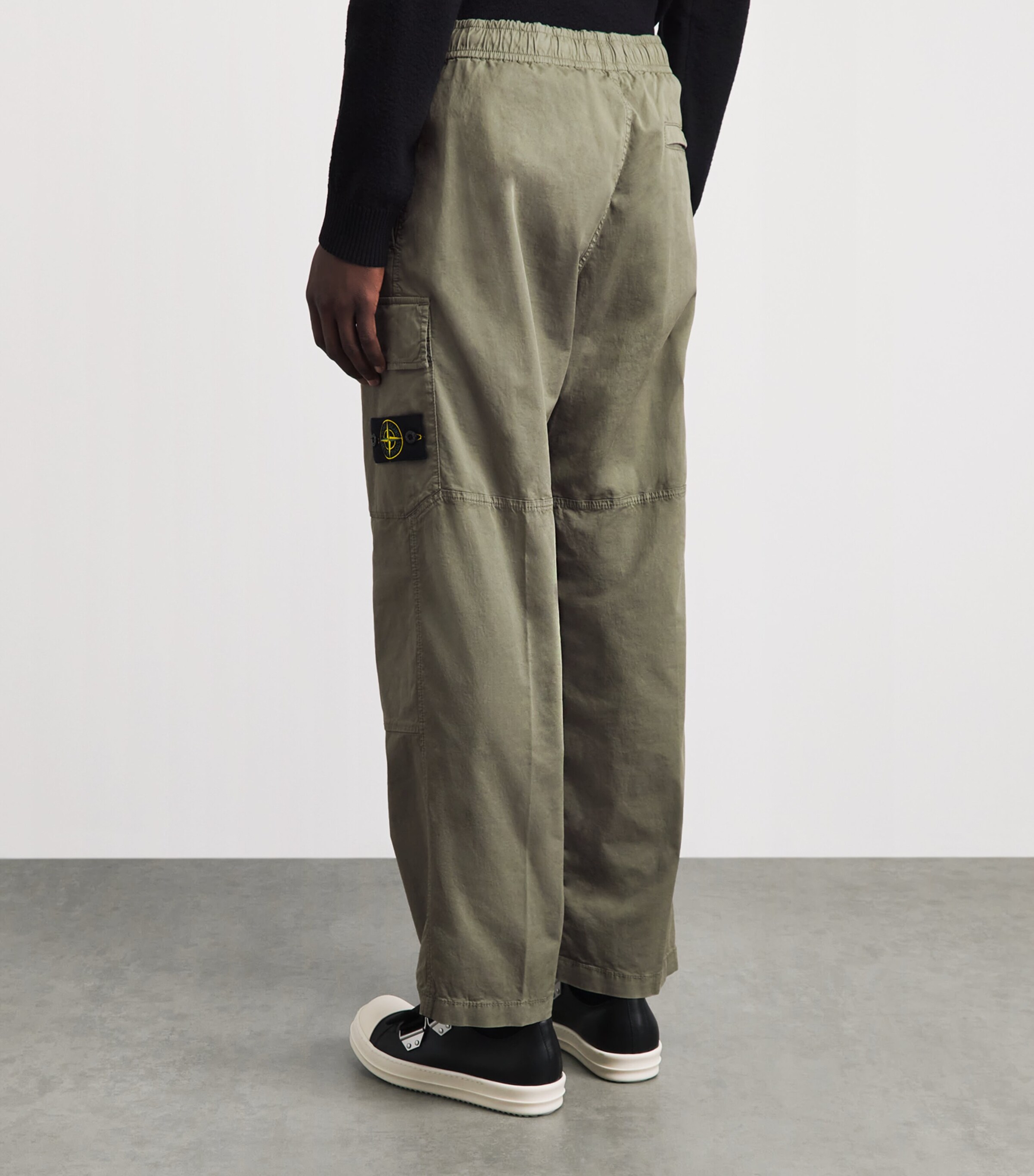 Stone Island Mens Stretch Organic Cotton Cargo Trousers Image 5