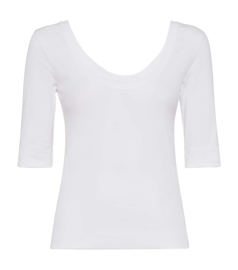 Stretch-Cotton Ribbed T-Shirt C159 Image 1