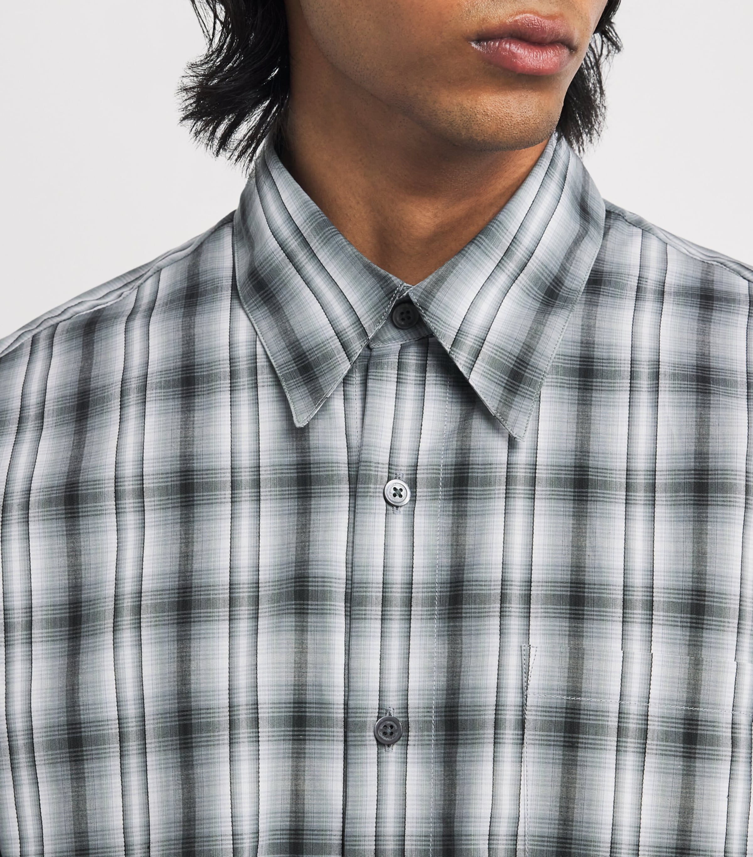 Cotton Shadow Check Shirt SHADOW PLAID Image 6