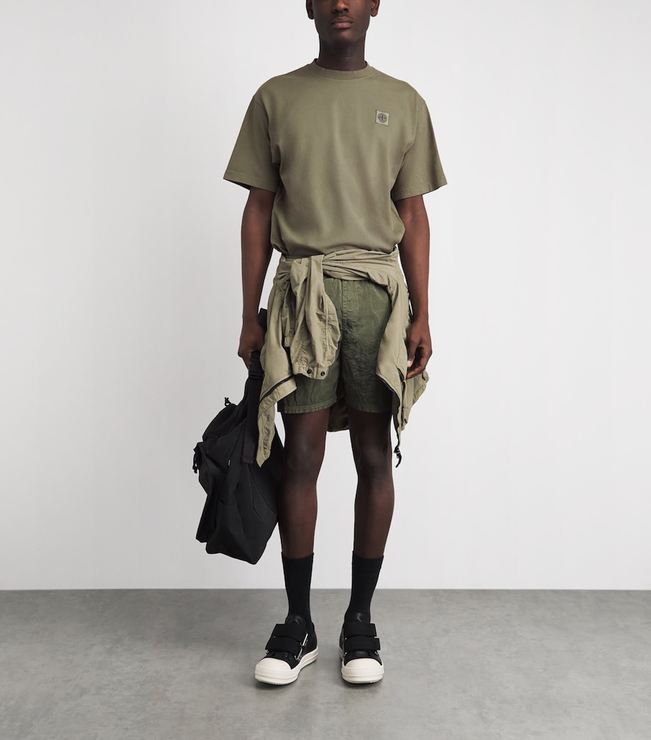 Stone Island Mens Organic Cotton Logo T-Shirt Image 2
