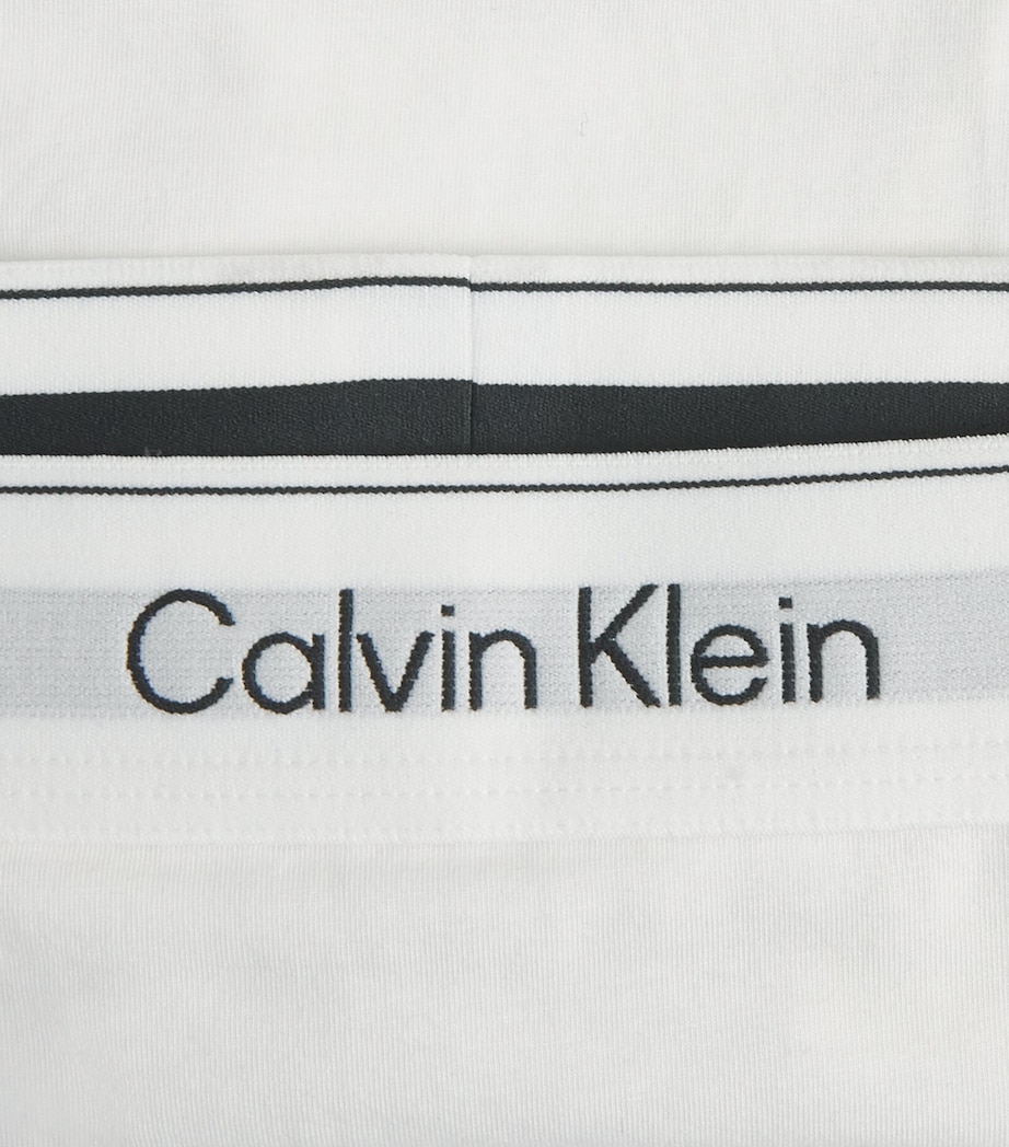 Calvin Klein Womens Cotton-Modal Icon Bikini Briefs White Image 4