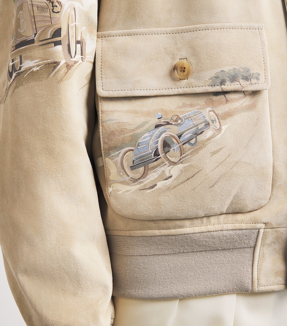 Suede Painted Hayworth Jacket BROWN Image 6