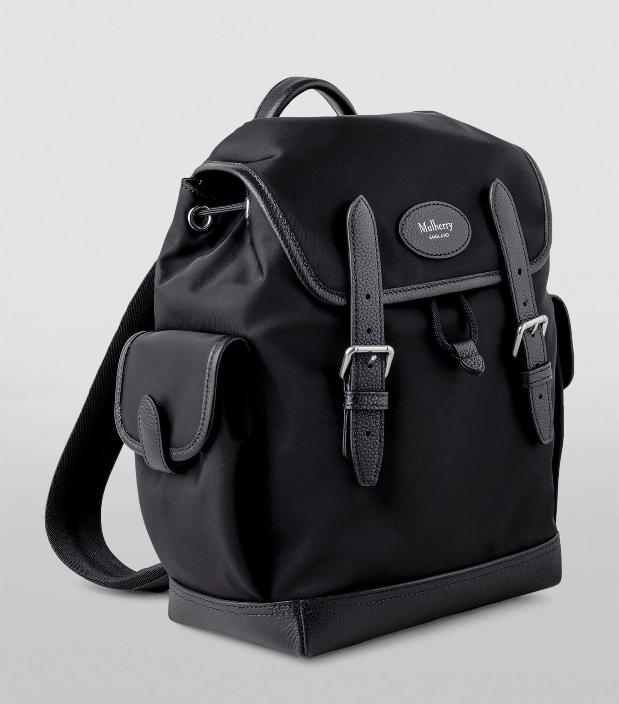 Mulberry Black Mini Nylon Heritage Backpack | Harrods US