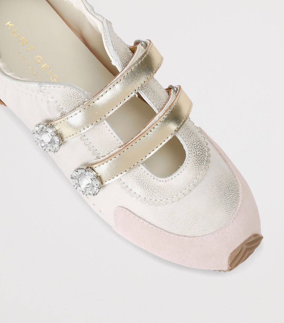 Kurt Geiger London Leather Islington Mary Jane Sneakers White/oth Image 2