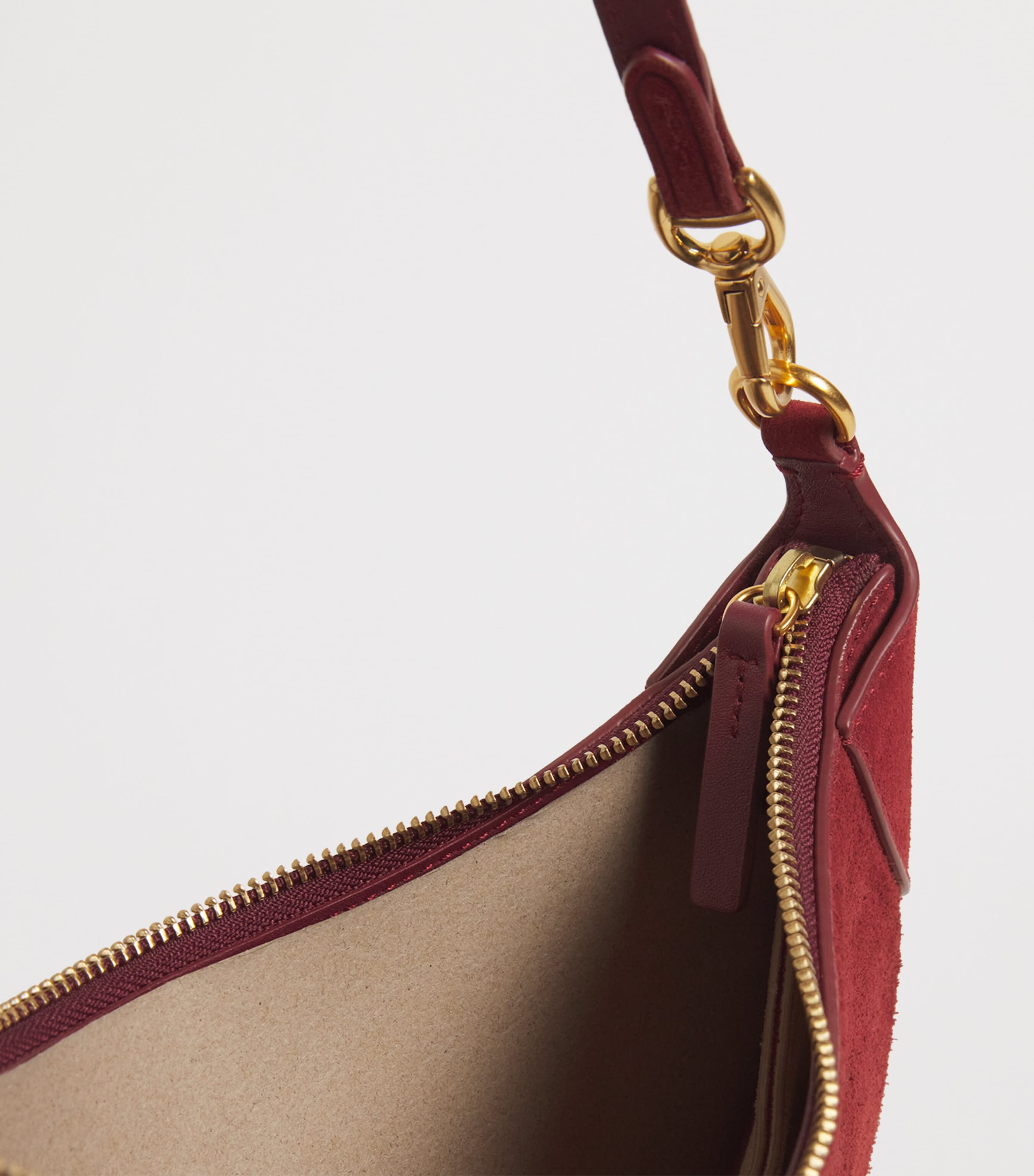 Mini Suede ID Shoulder Bag POMEGRANATE Image 4