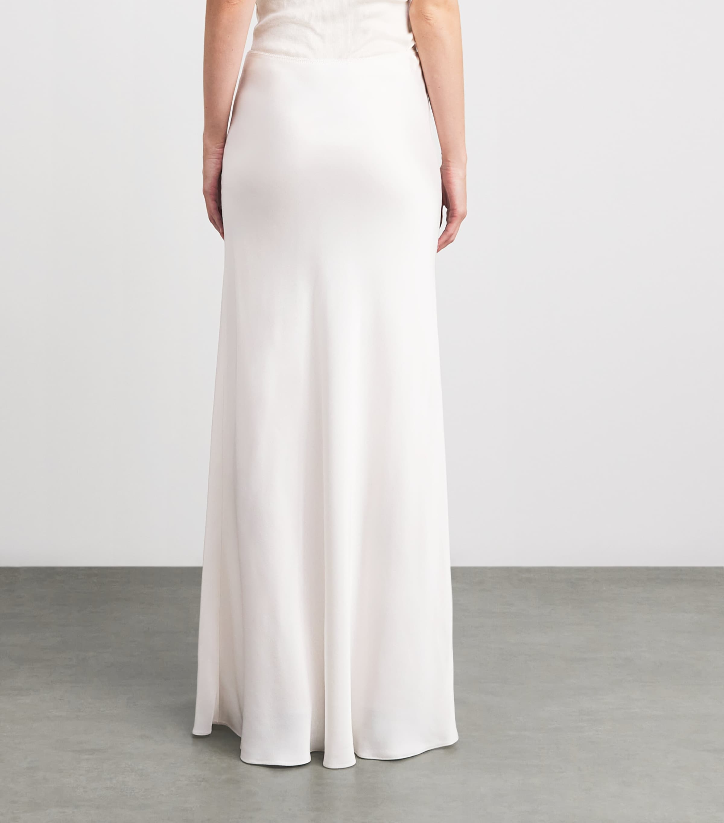 Fabiana Filippi Womens Satin Enver Maxi Skirt Burro Image 5