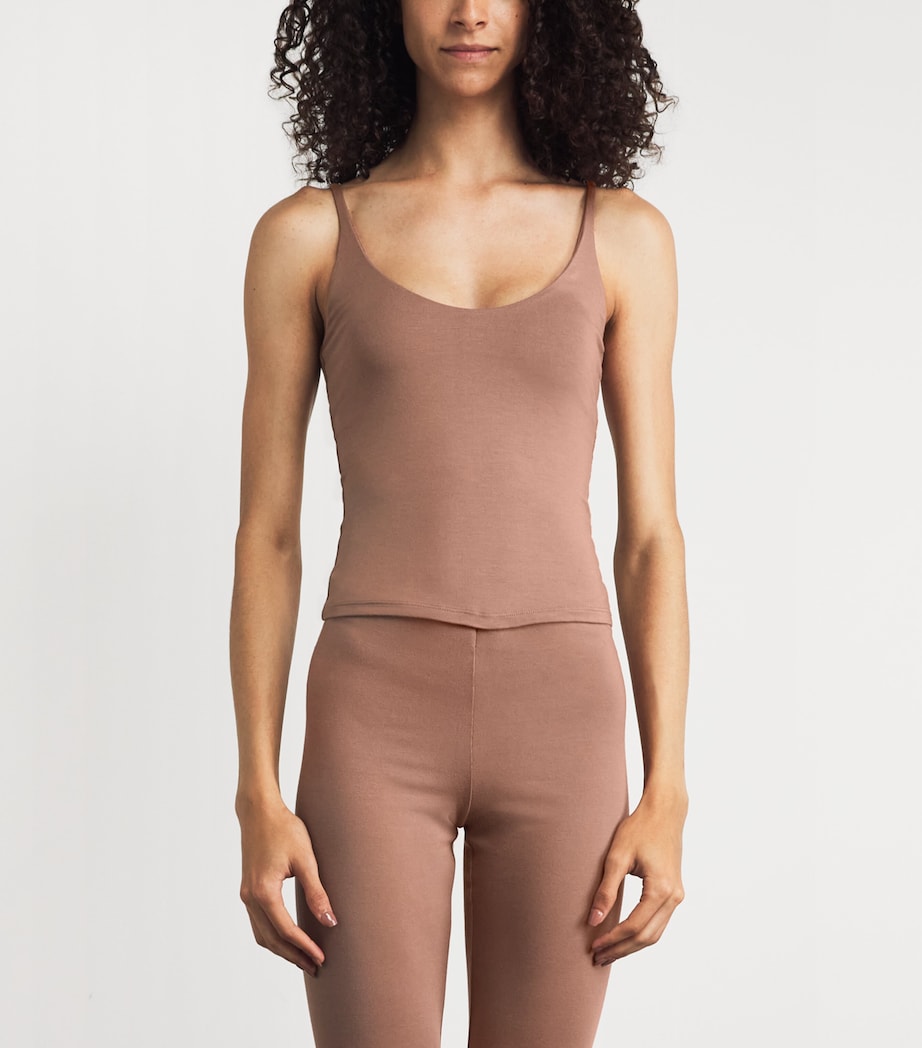 Skims Womens Smooth Layers Cami Top Nutmeg Image 4