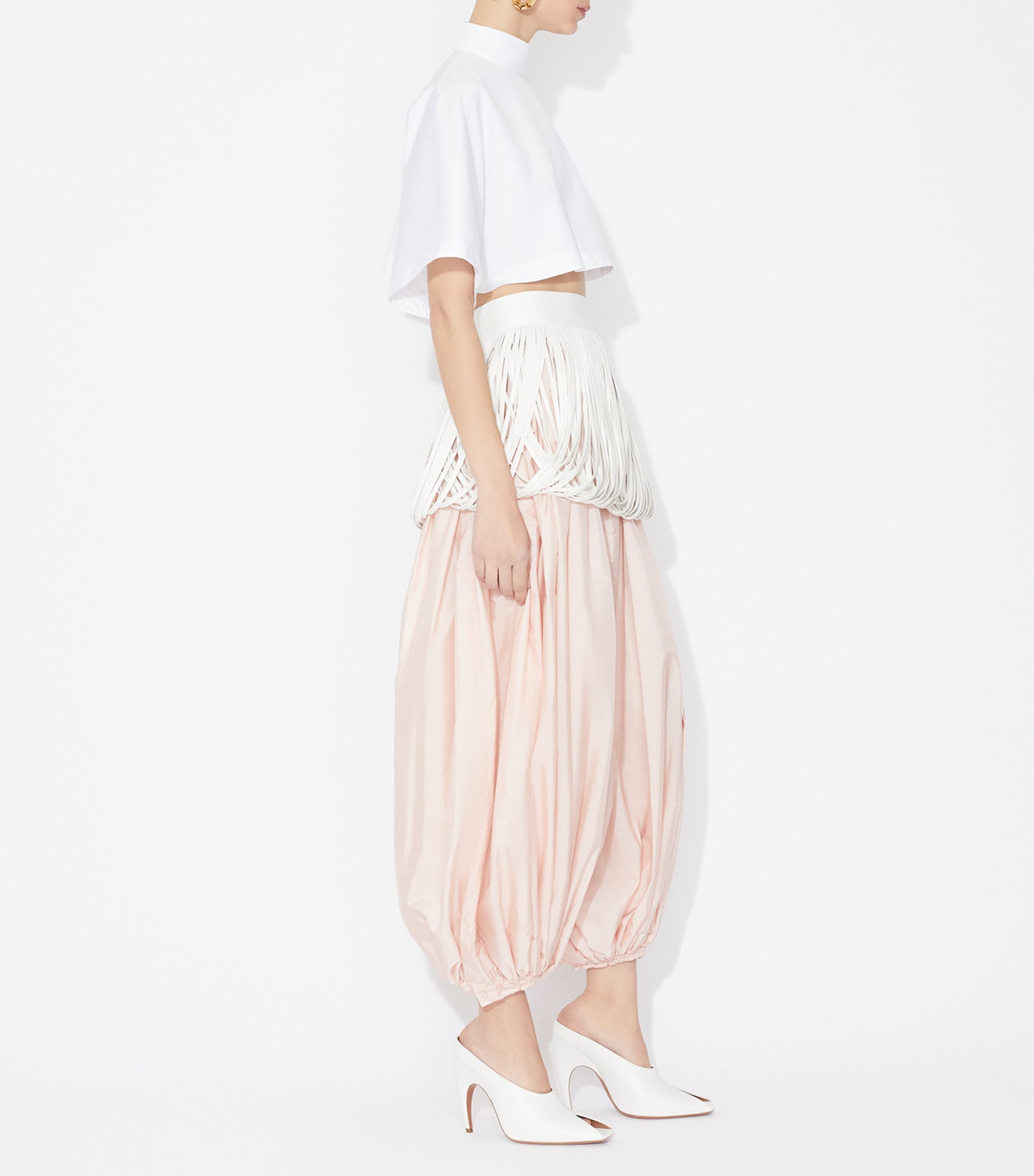High-Neck Crop Top BLANC Image 5