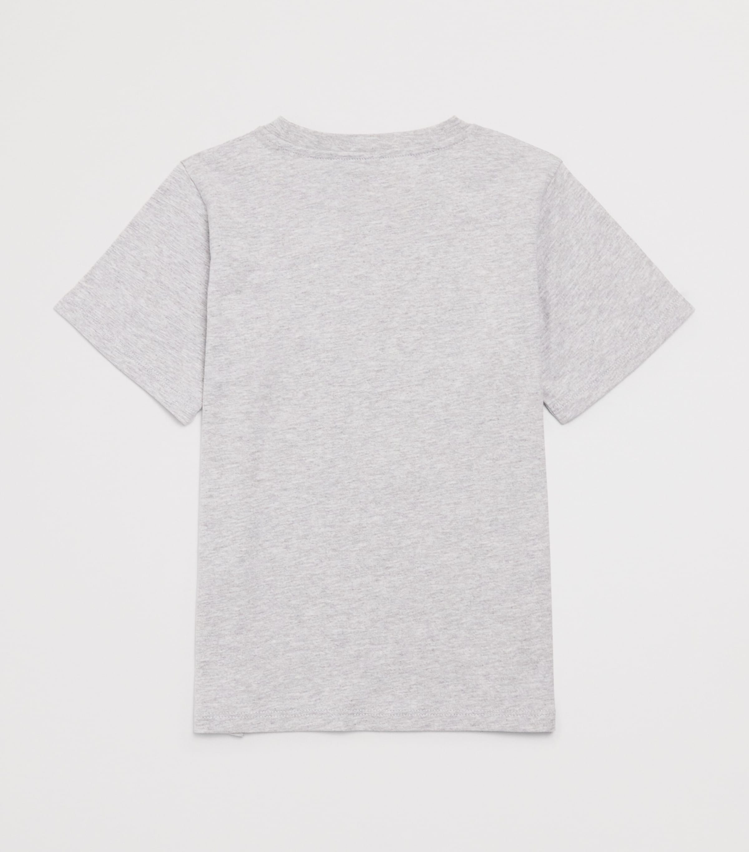 Stella McCartney Kids Cotton Cactus Logo T-Shirt (3-14 Years) Grigio Medio Mel. Image 2