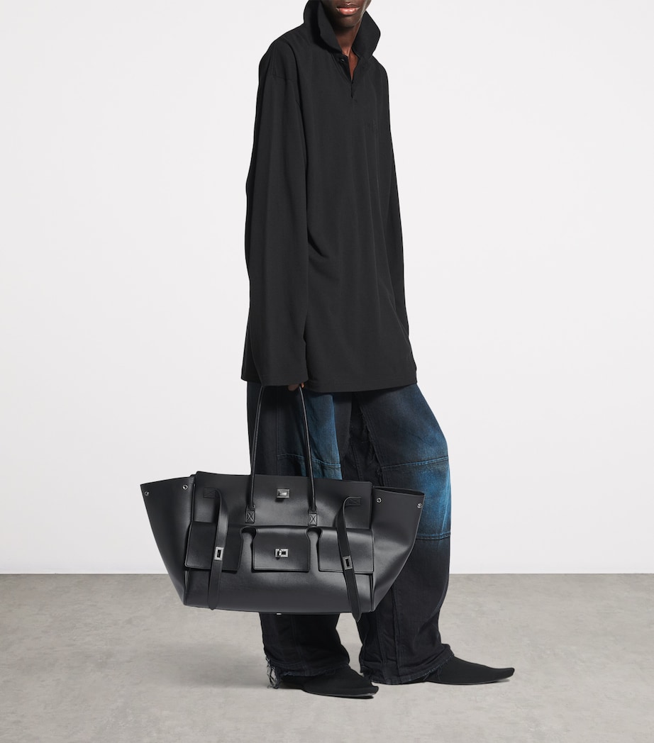 Medium Leather Bel Air Carry All Tote Bag 1000 Image 4