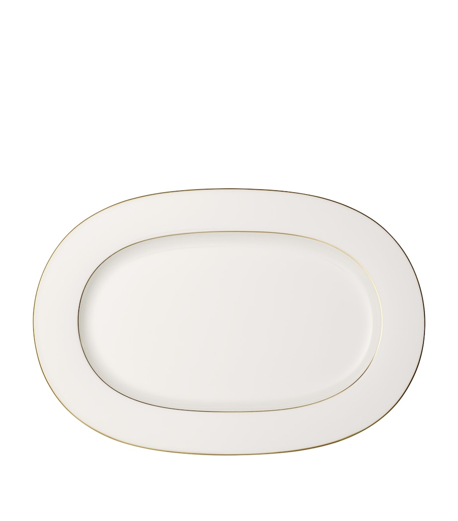 Anmut Gold Oval Platter (41cm) WHITE Image 1