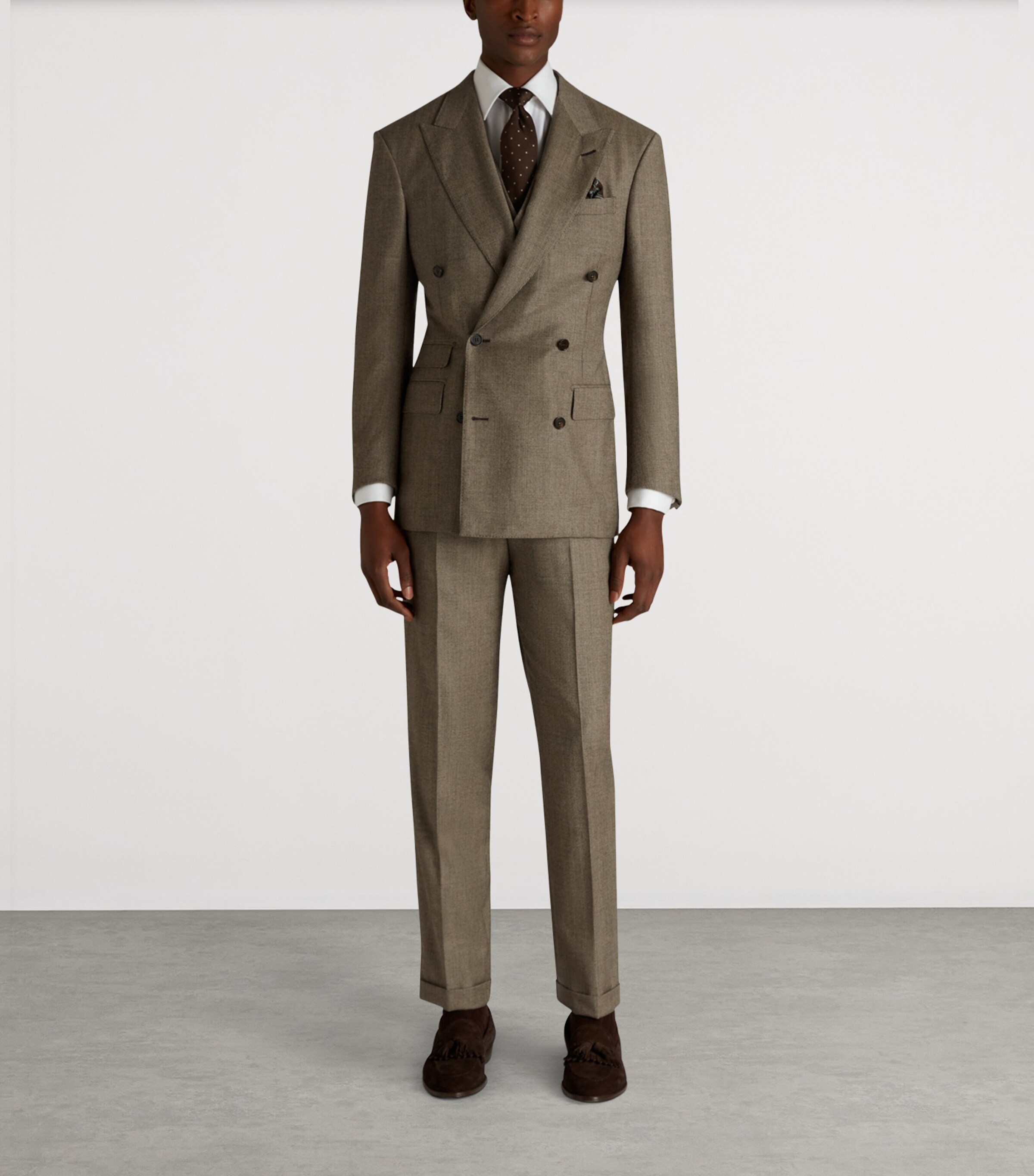 Wool Glen Check Bourdon Blazer 293SOFT BROWN Image 2