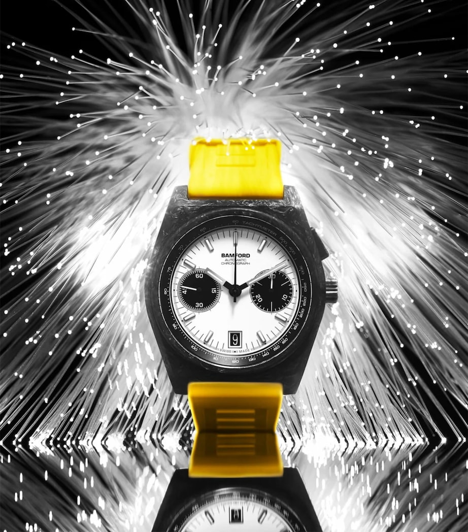 Forged Carbon B347 Watch 41.5mm WHITE Image 4