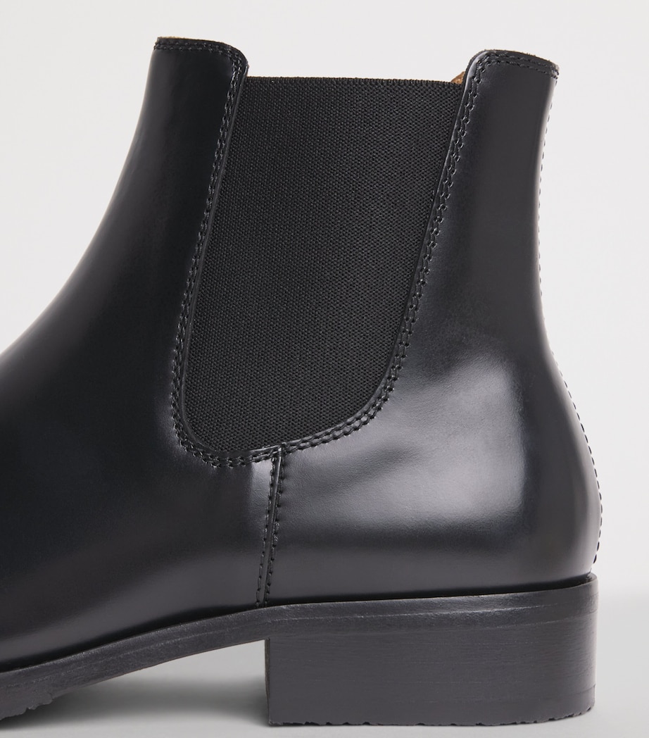 Sandro Paris Leather Chelsea Boots Black Image 7