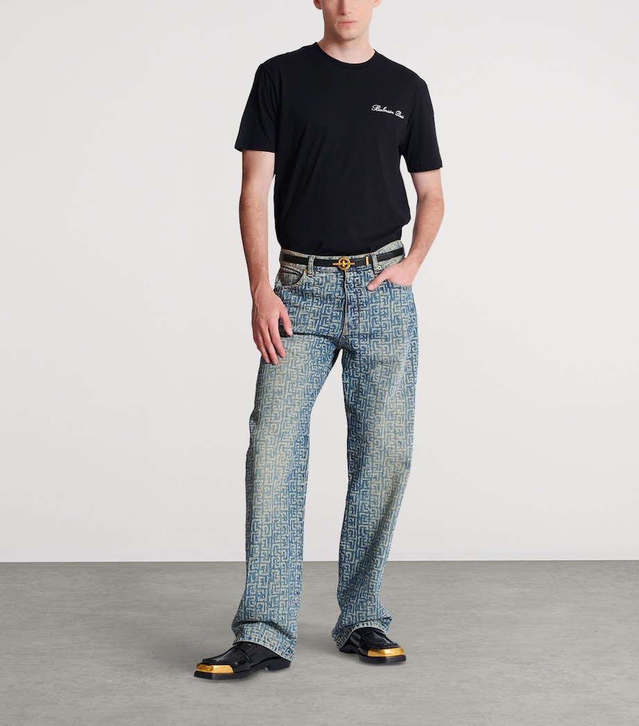 Monogram Relaxed Jeans 6AW BLEU JEAN D+LAV+ Image 3